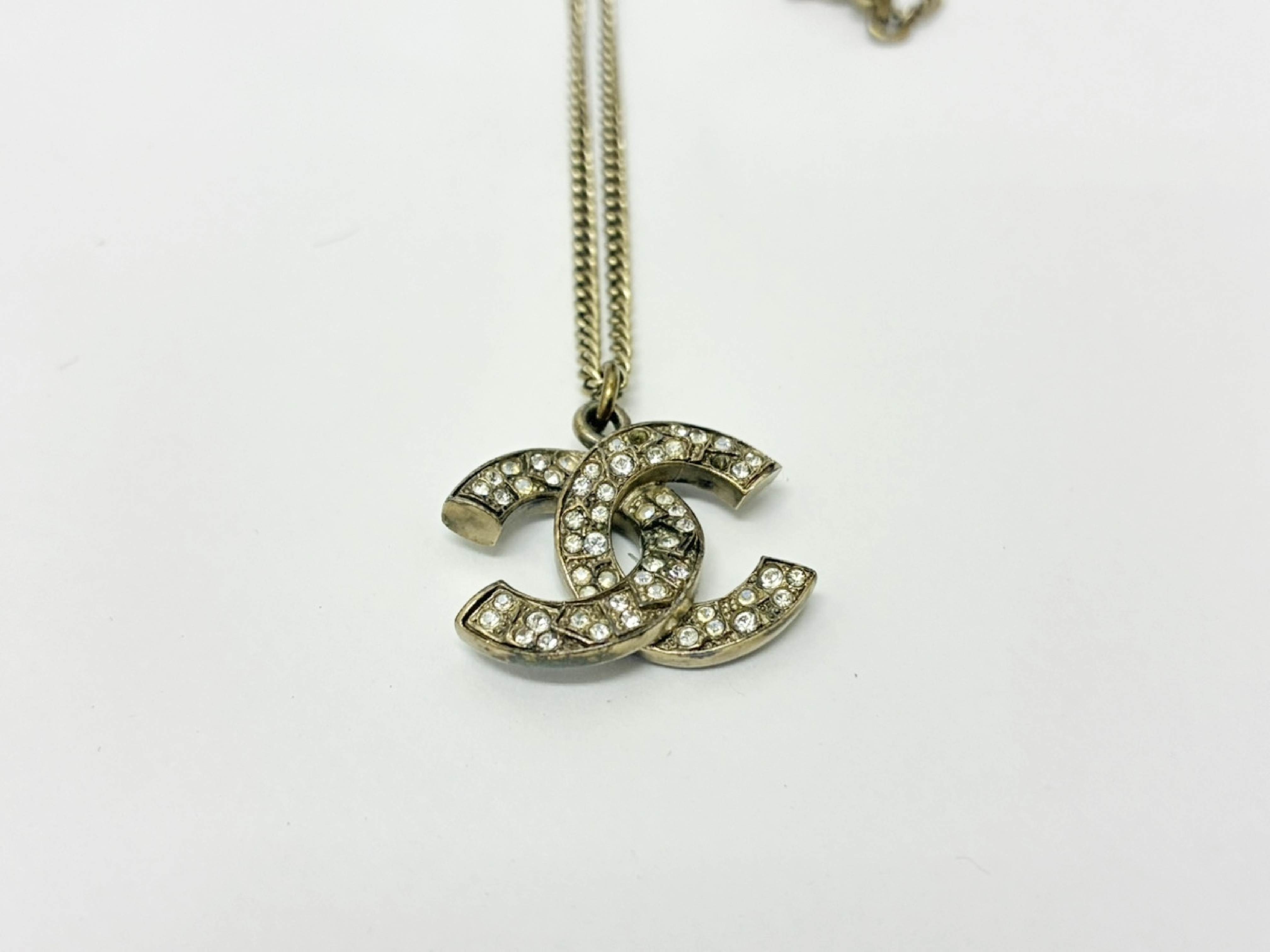 Coco Mark Rhinestone Necklace — view 2