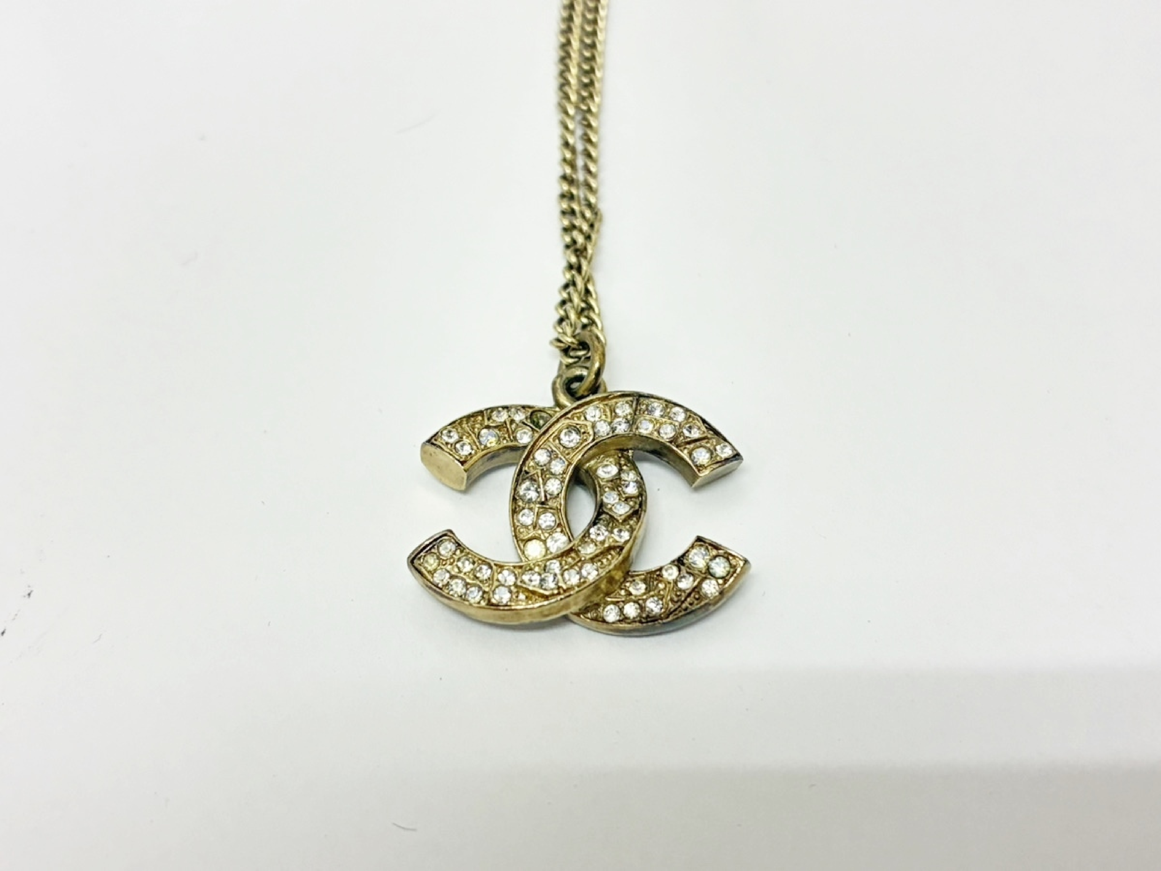 Coco Mark Rhinestone Necklace — view 3