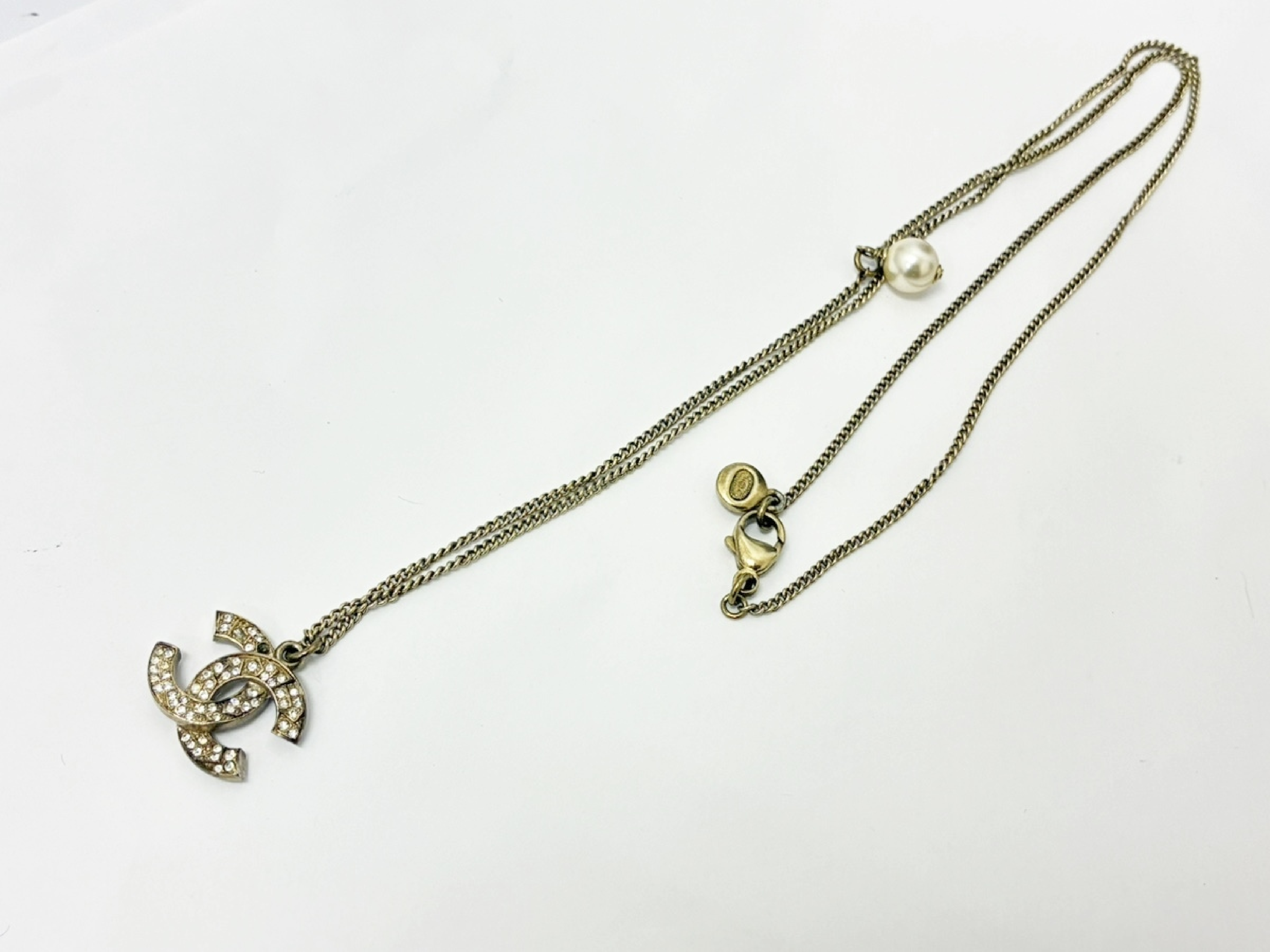 Coco Mark Rhinestone Necklace — view 4