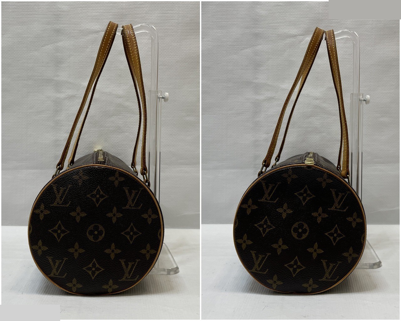 Monogram Papillon 30 handbag, brown, with pouch. — view 3