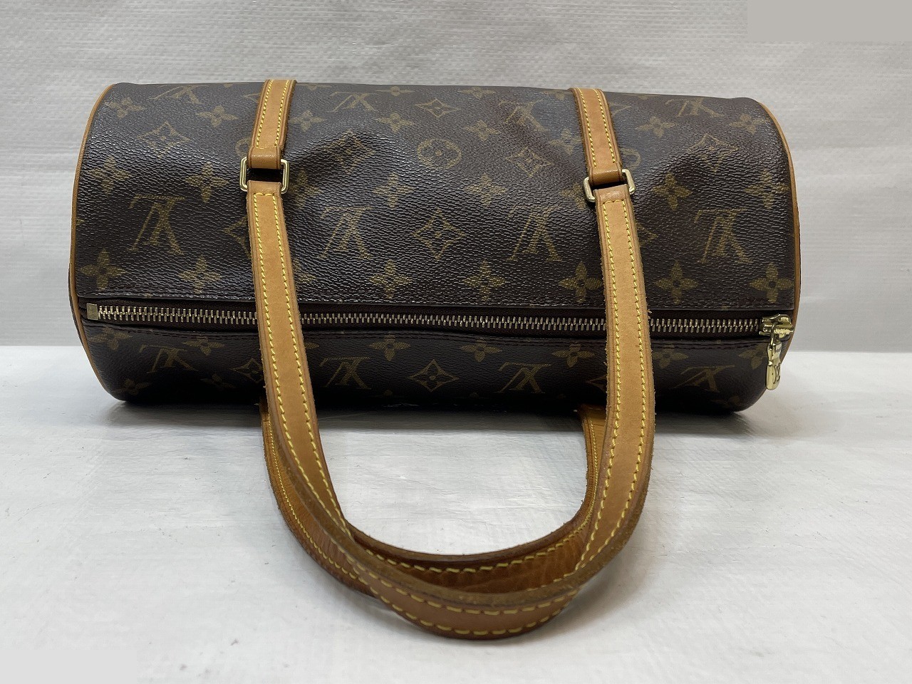 Monogram Papillon 30 handbag, brown, with pouch. — view 4