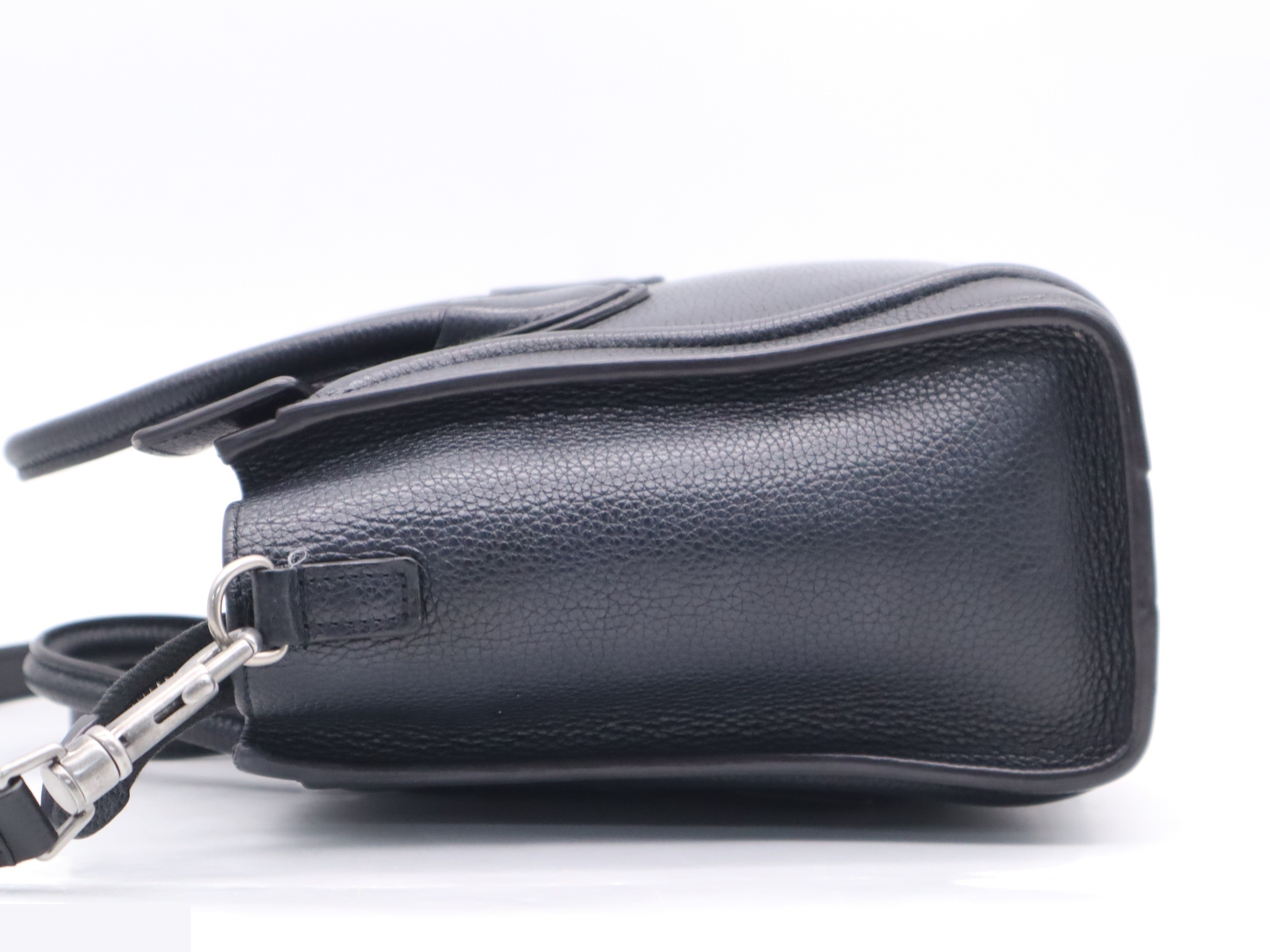Calfsack Nano Shopper 2-Way Handbag, Black — view 3