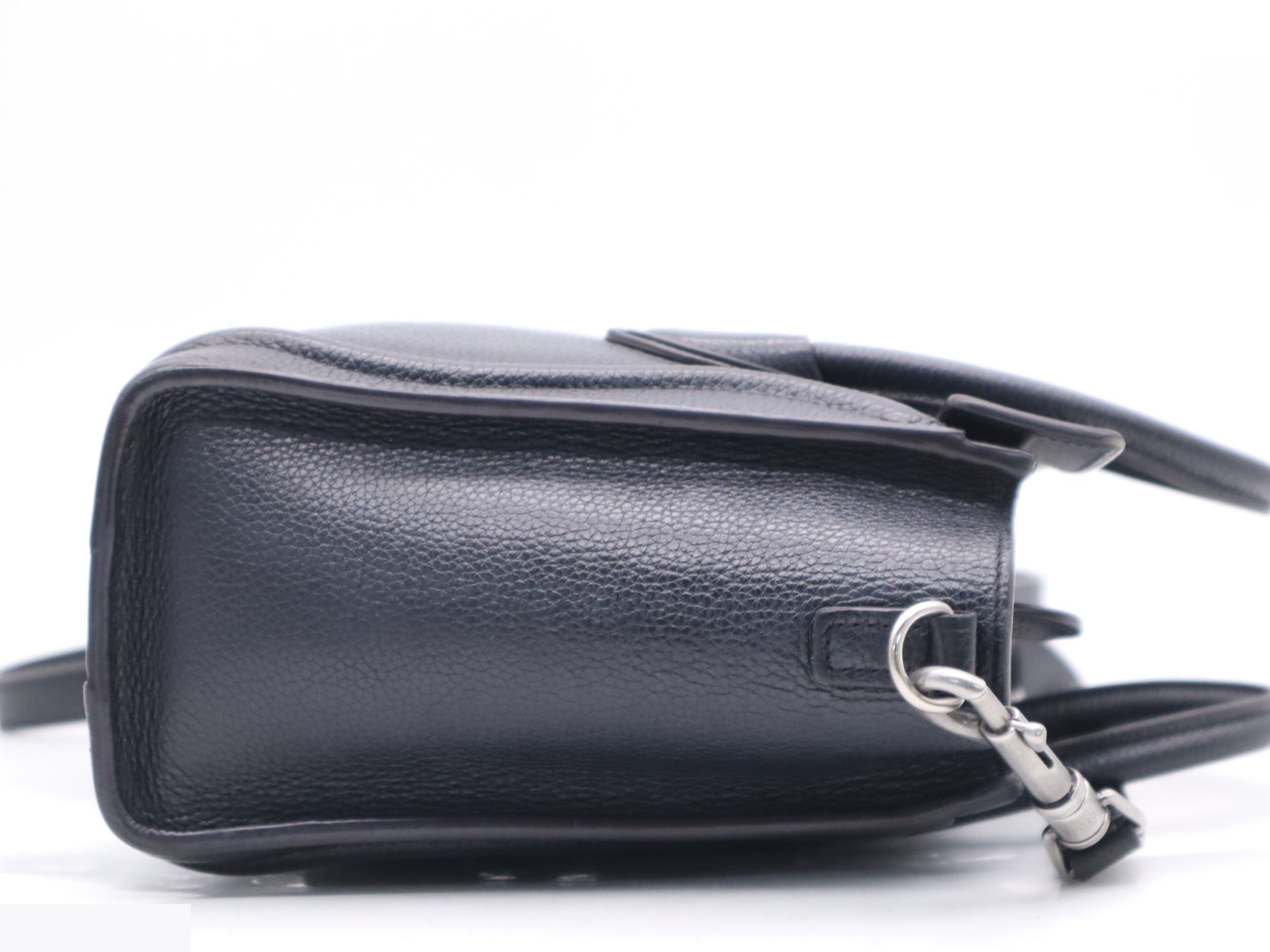 Calfsack Nano Shopper 2-Way Handbag, Black — view 5
