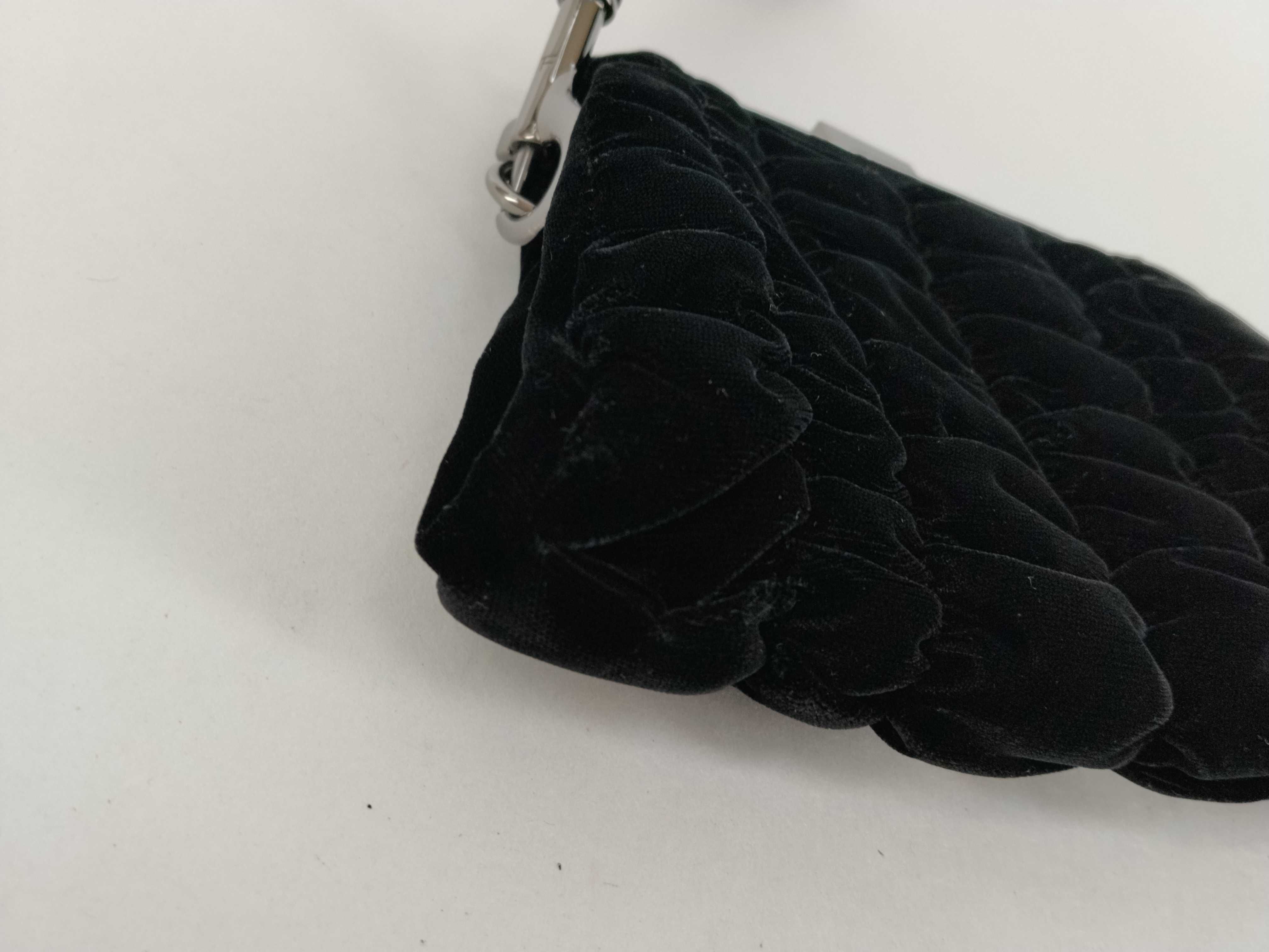 Shirred Velvet Handbag — view 6