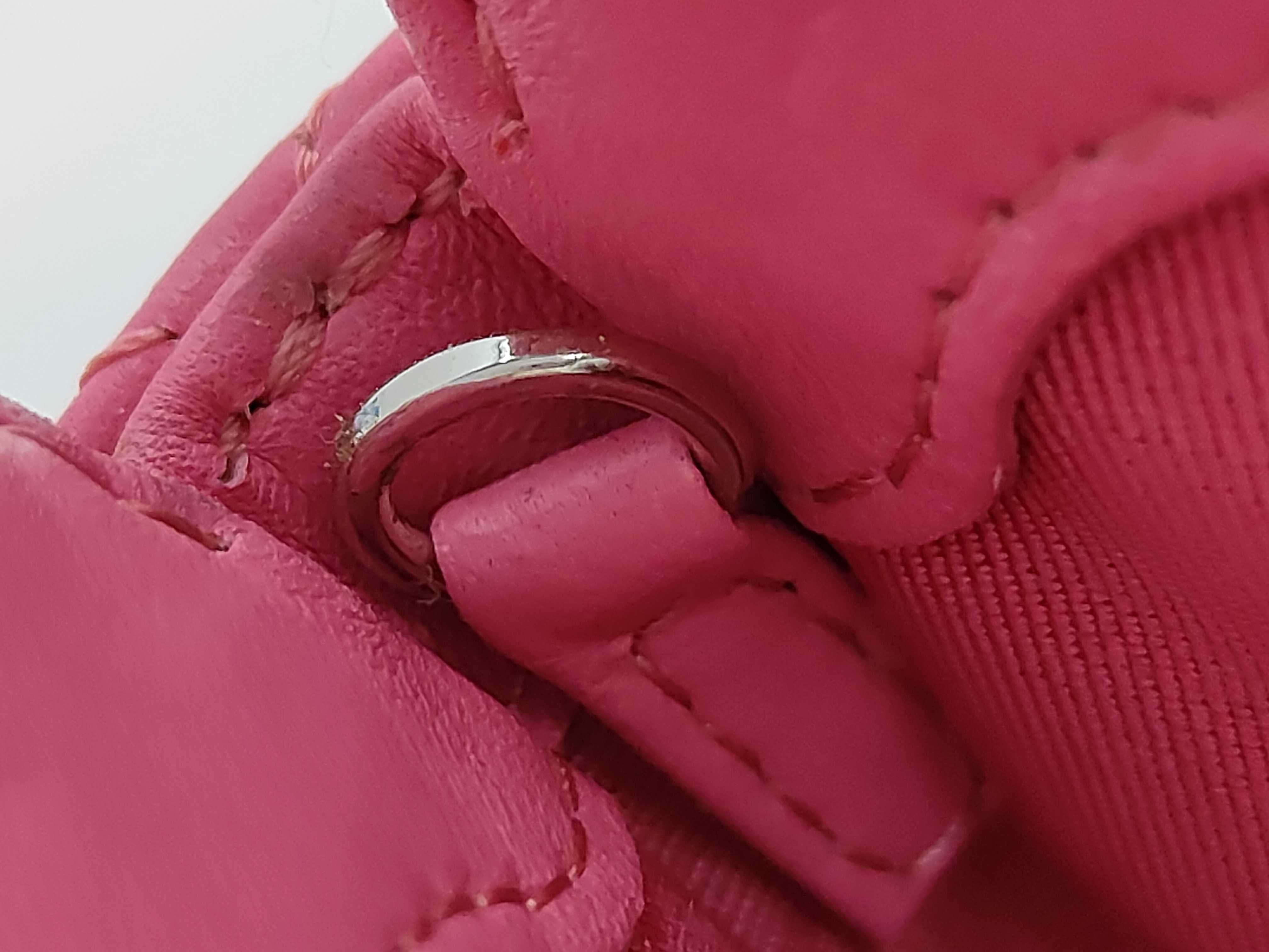 Cosmetic Case, Neon Pink Shoulder Bag — view 5