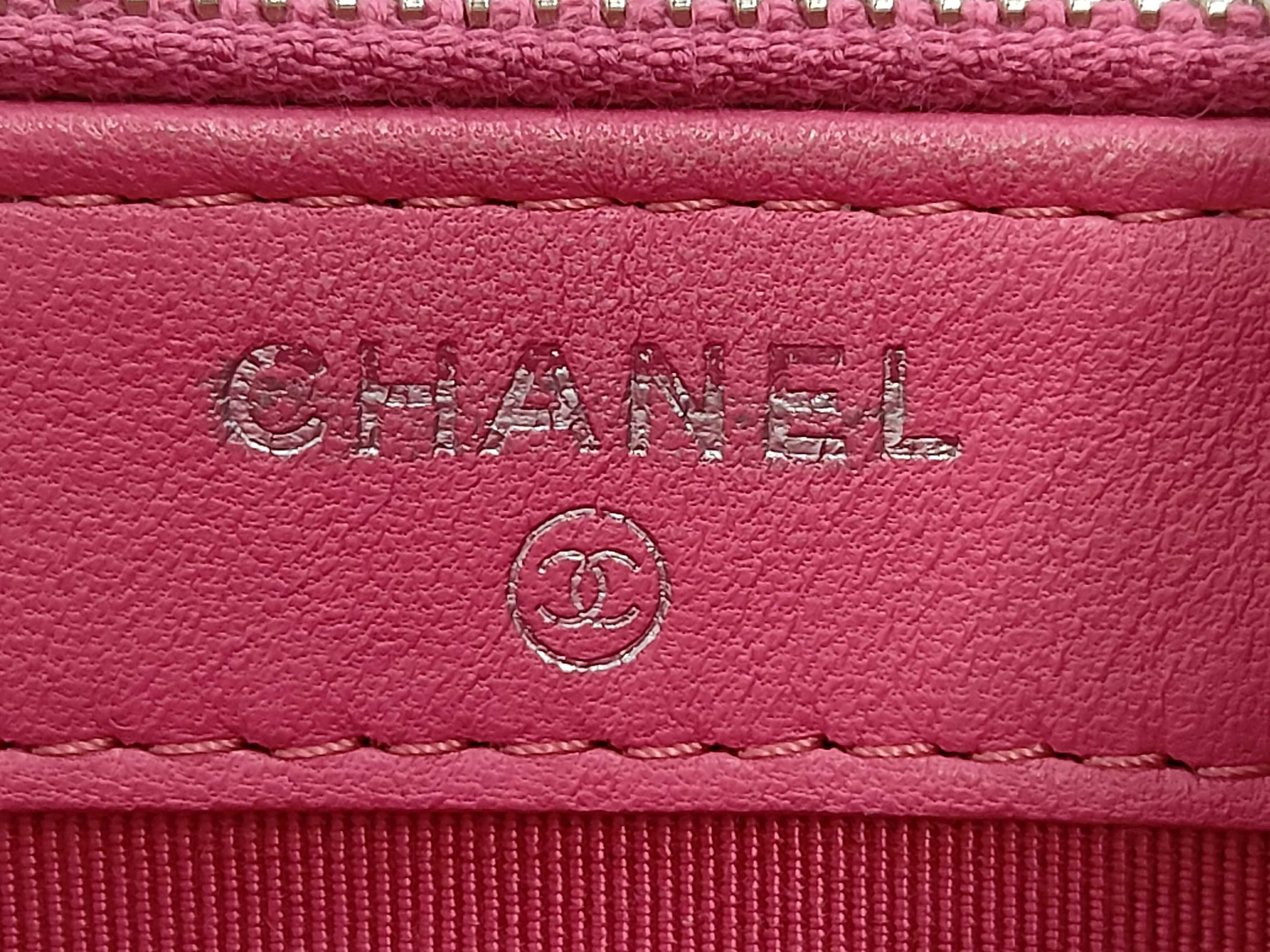 Cosmetic Case, Neon Pink Shoulder Bag — view 7