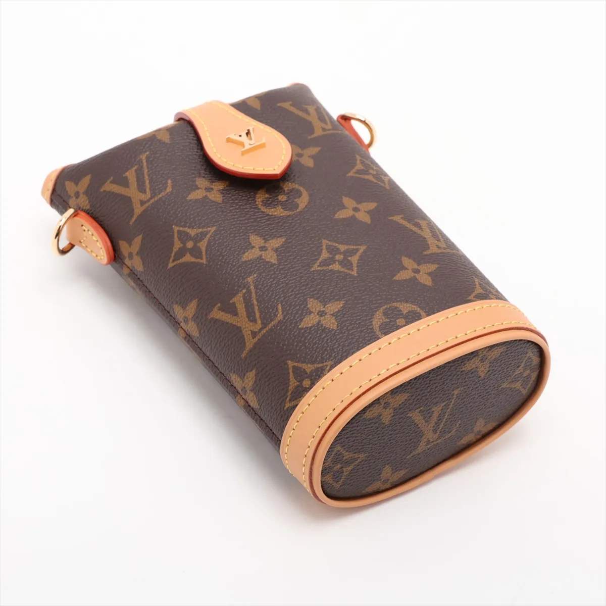 Monogram Fold Me Pouch M80874 Brown (RFID detected) — view 4