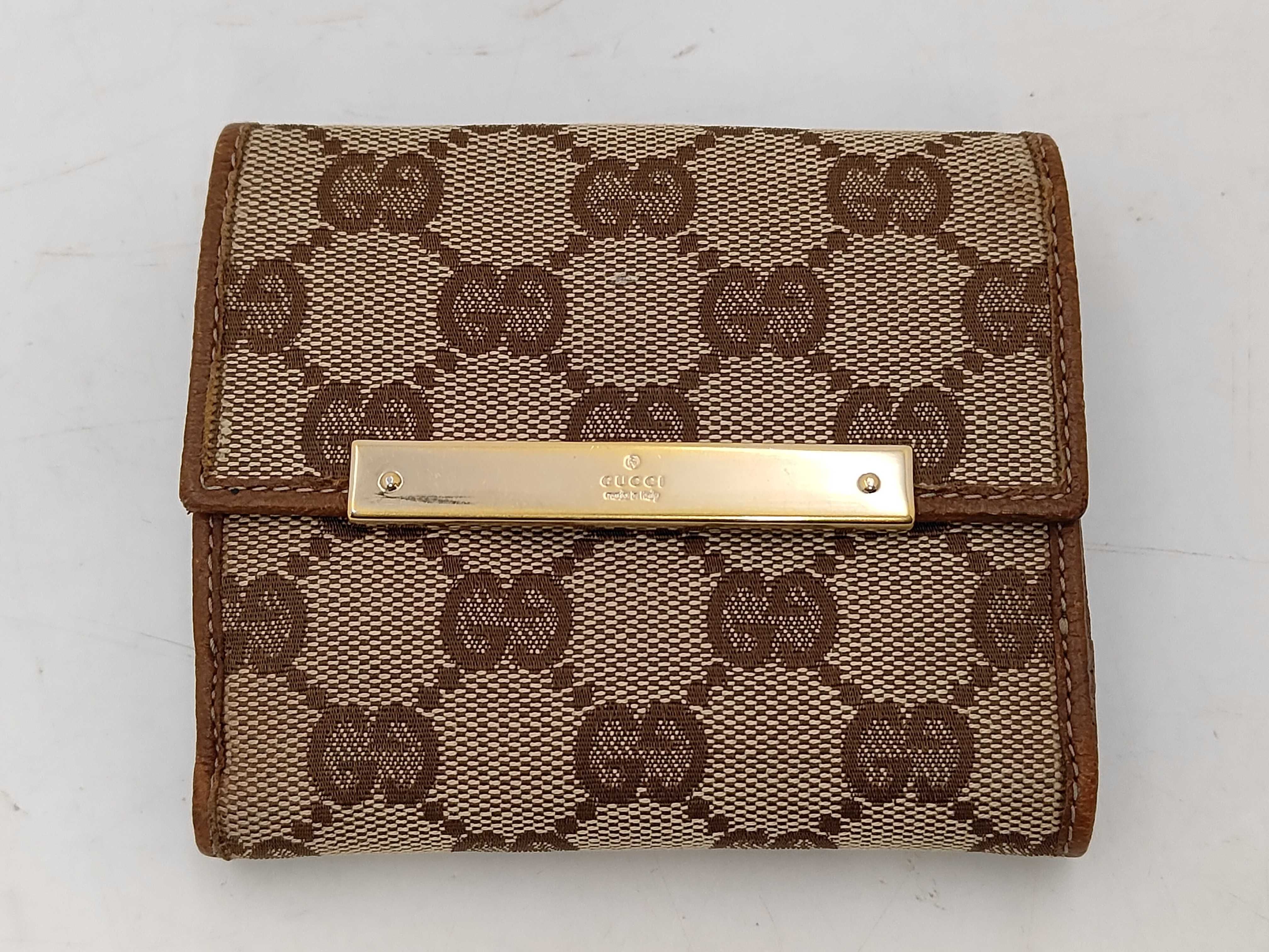 GG Canvas Folding Wallet