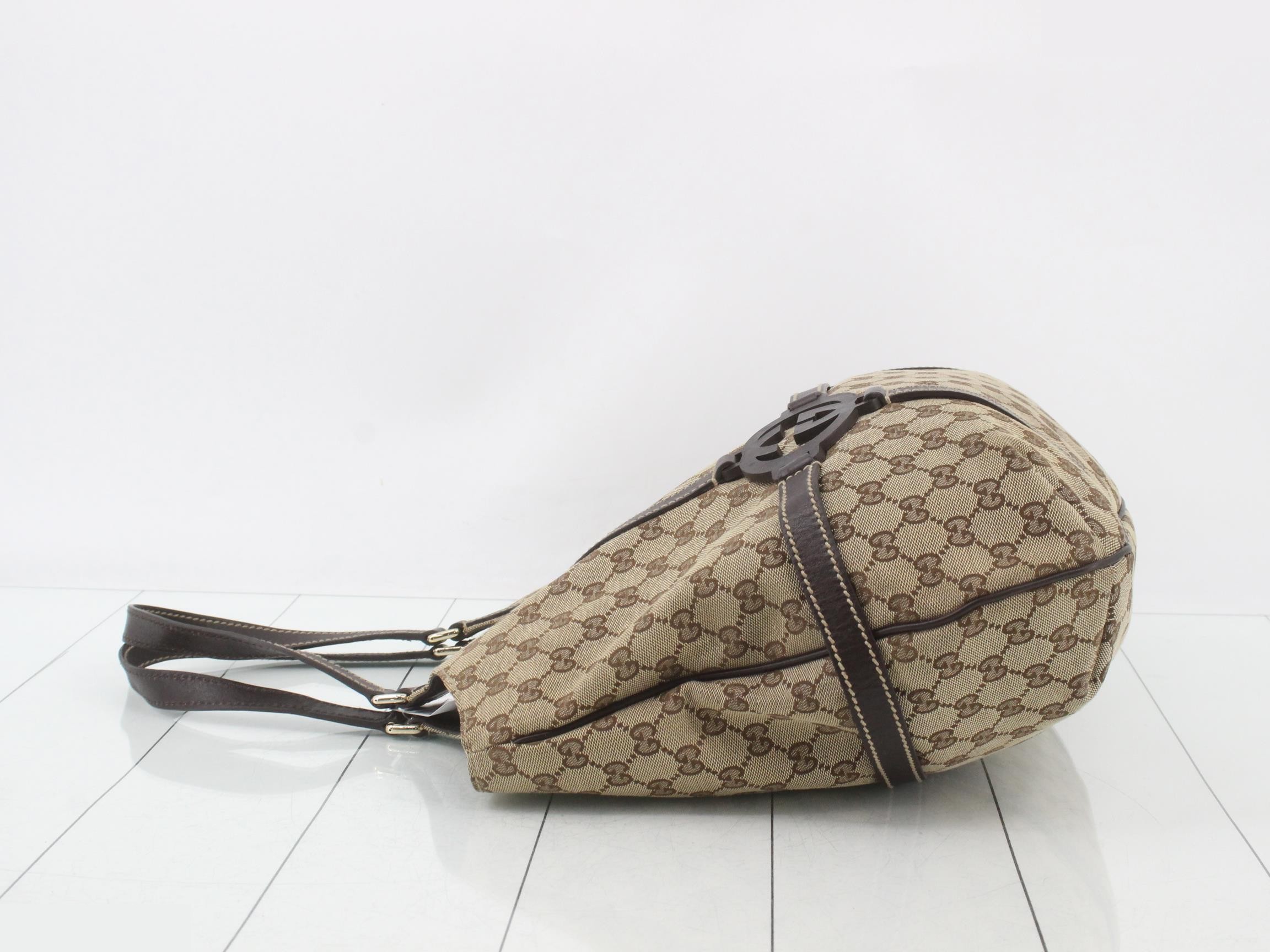 GG Canvas Interlocking Shoulder Bag — view 4