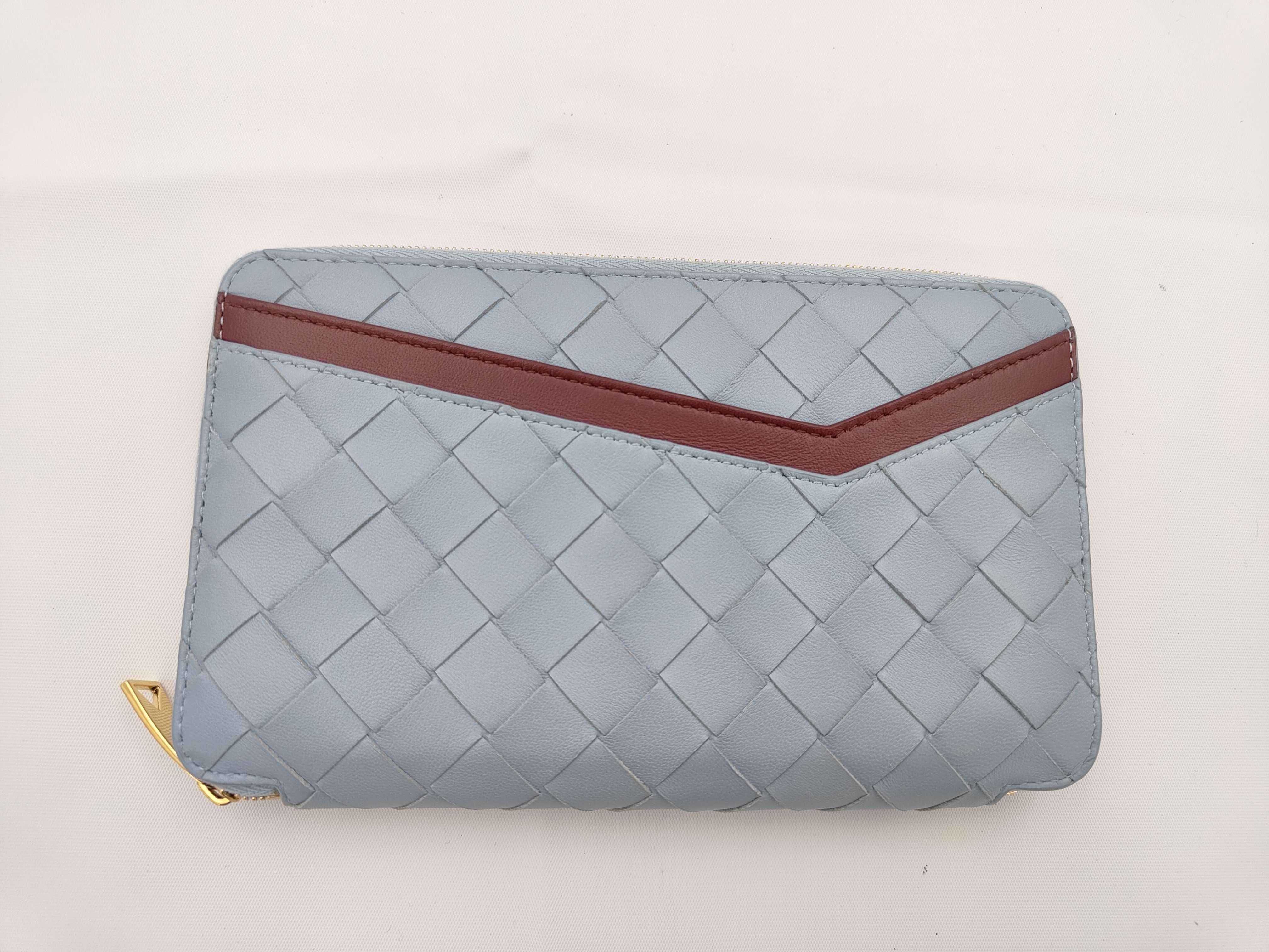 Large Zip-Around Wallet Intrecciato Wallet