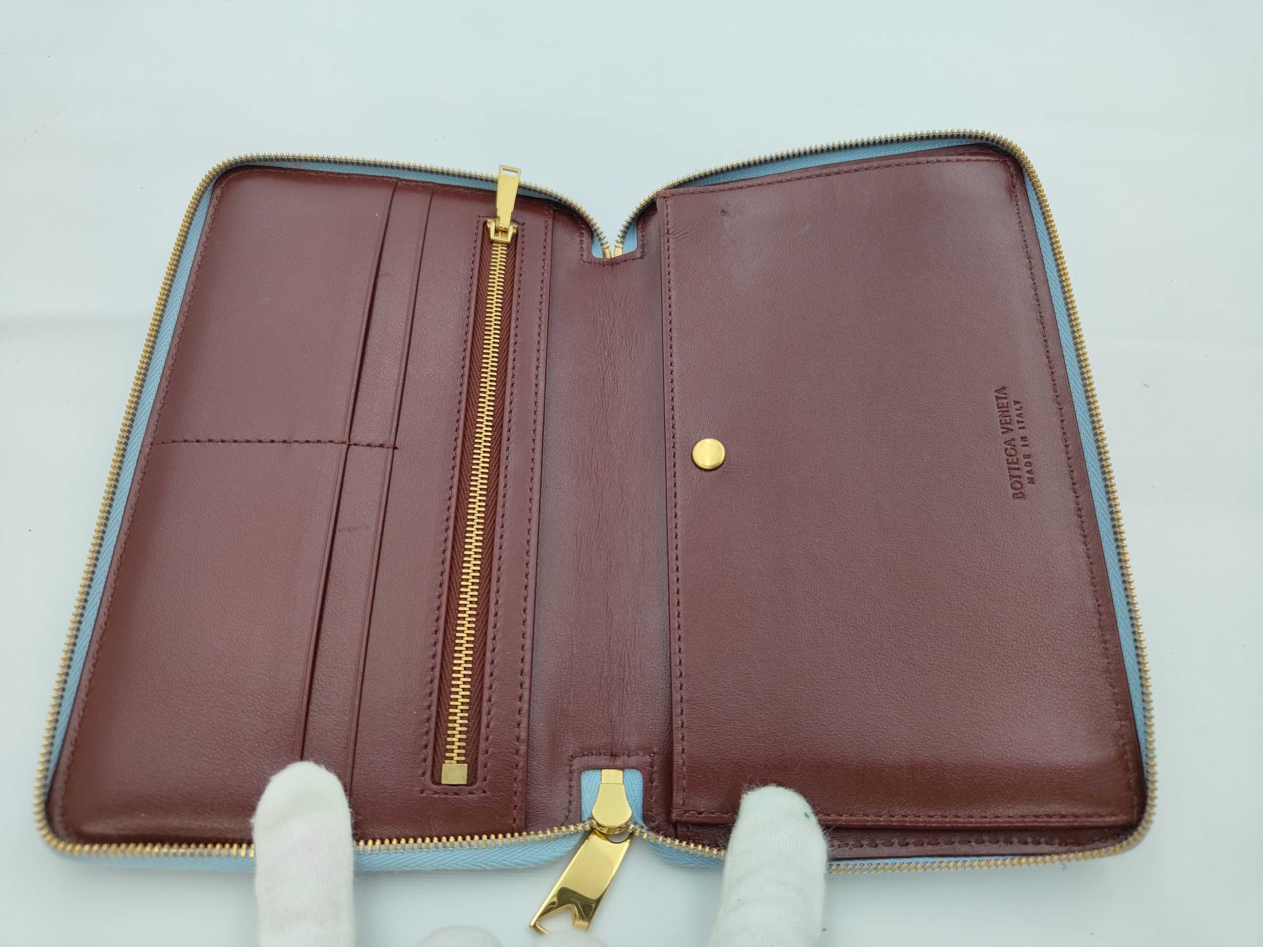 Large Zip-Around Wallet Intrecciato Wallet — view 4