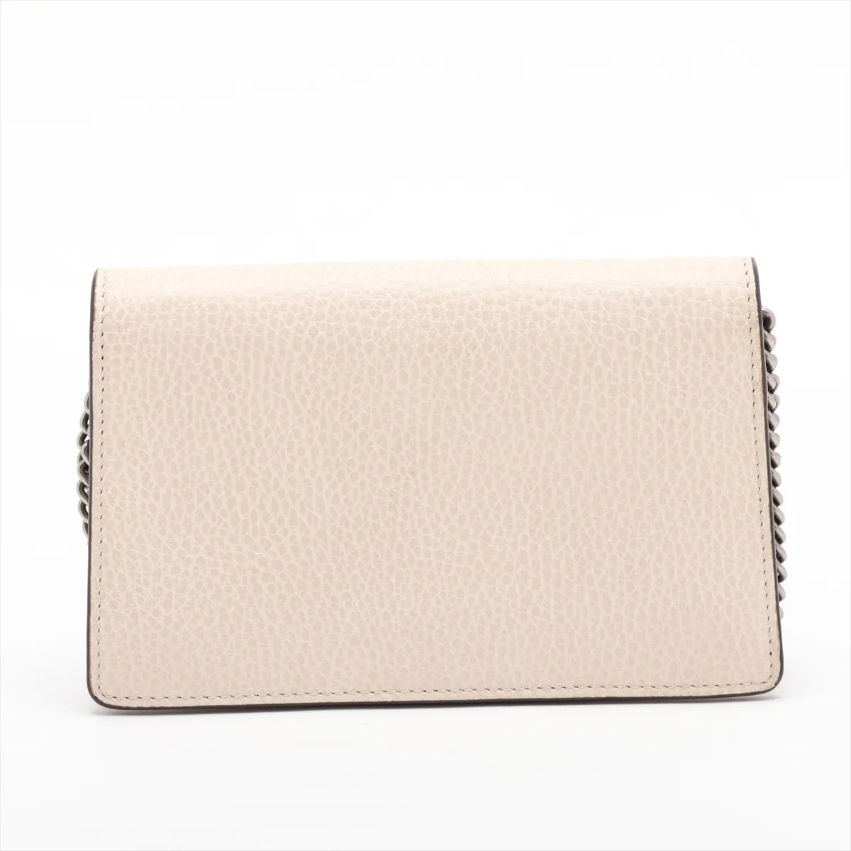 Dionysus 476432 Leather Chain Shoulder Bag, White — view 2
