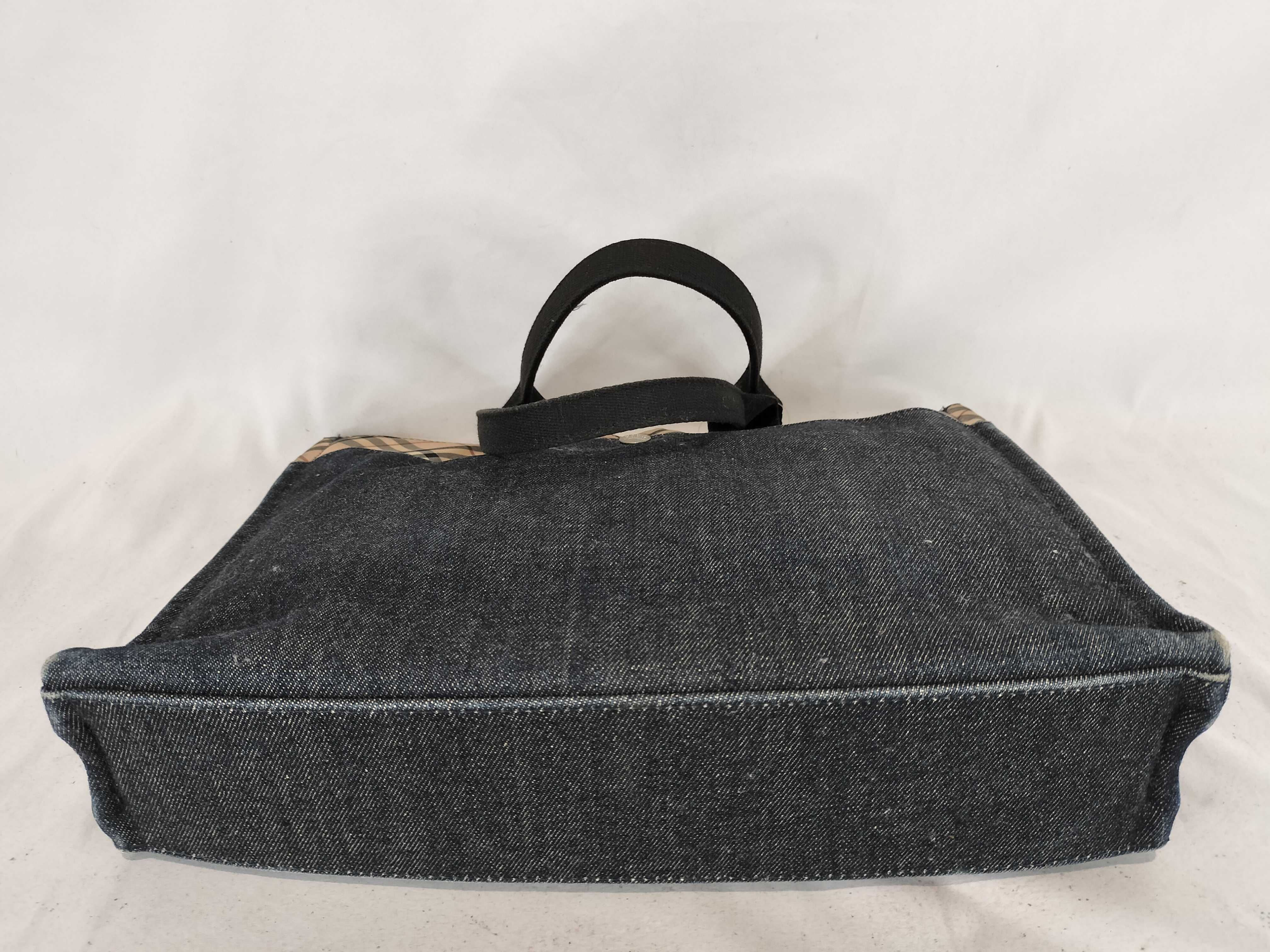 Nova Check Denim Two-Tone Design Handbag — view 7