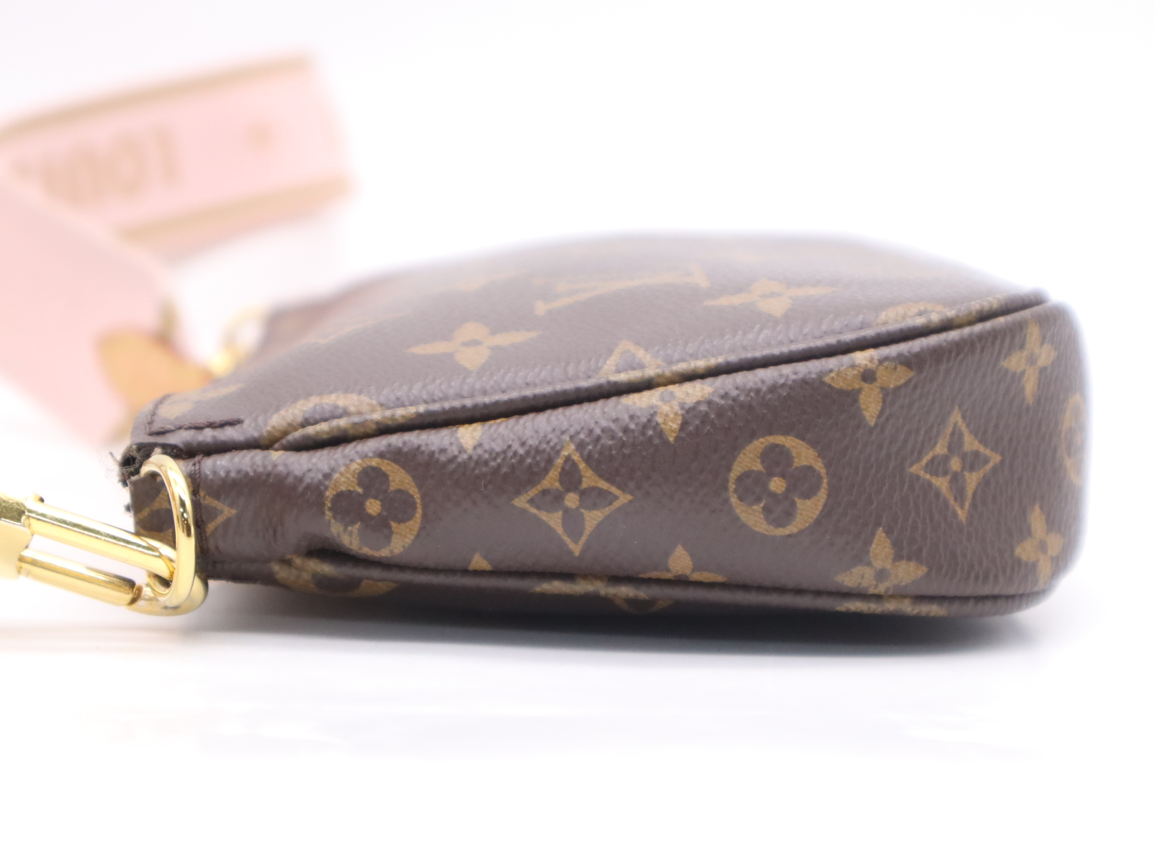 M44840 Monogram Multi Pochette Accessoires Rose Clair Shoulder Bag with Shoulder Strap, Pouch, Dust Bag, and Box — view 3