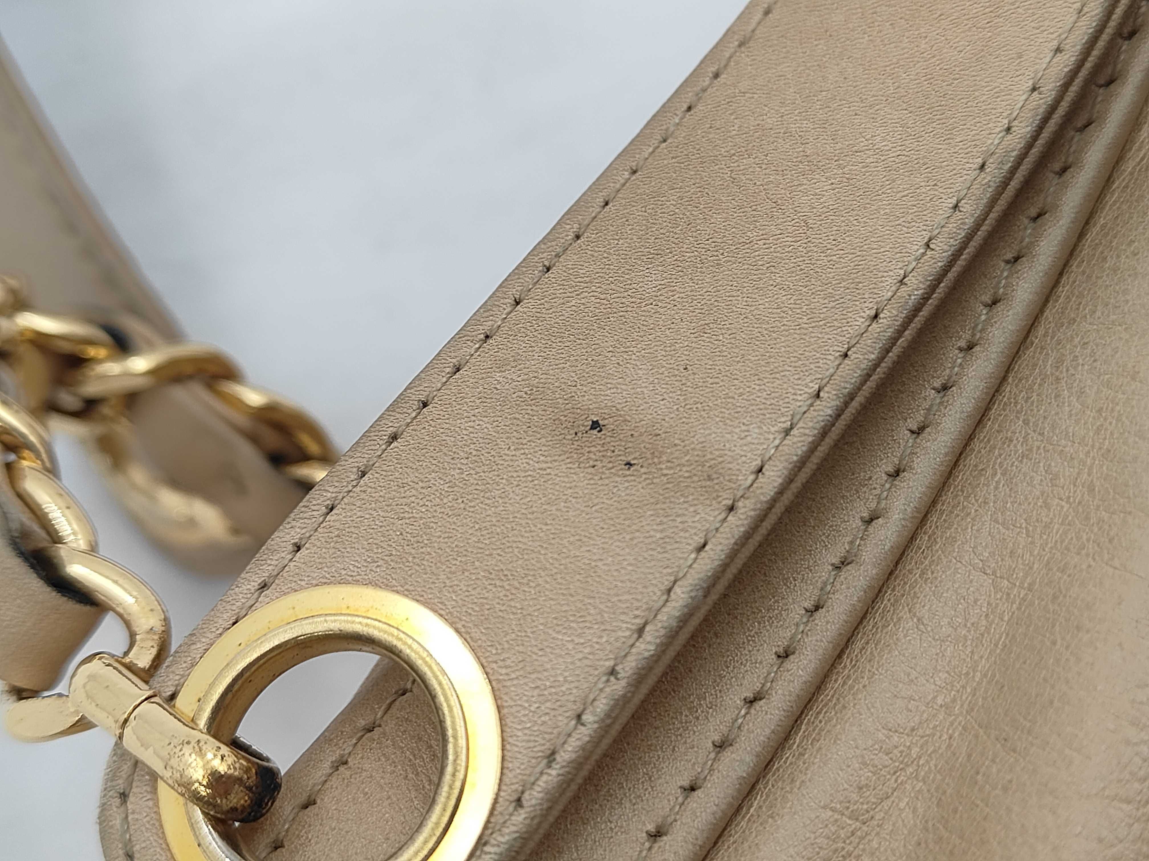 Chain Shoulder Bag, Lambskin, Beige, Gold Hardware, 2547093 (Shoulder Bag) — view 13
