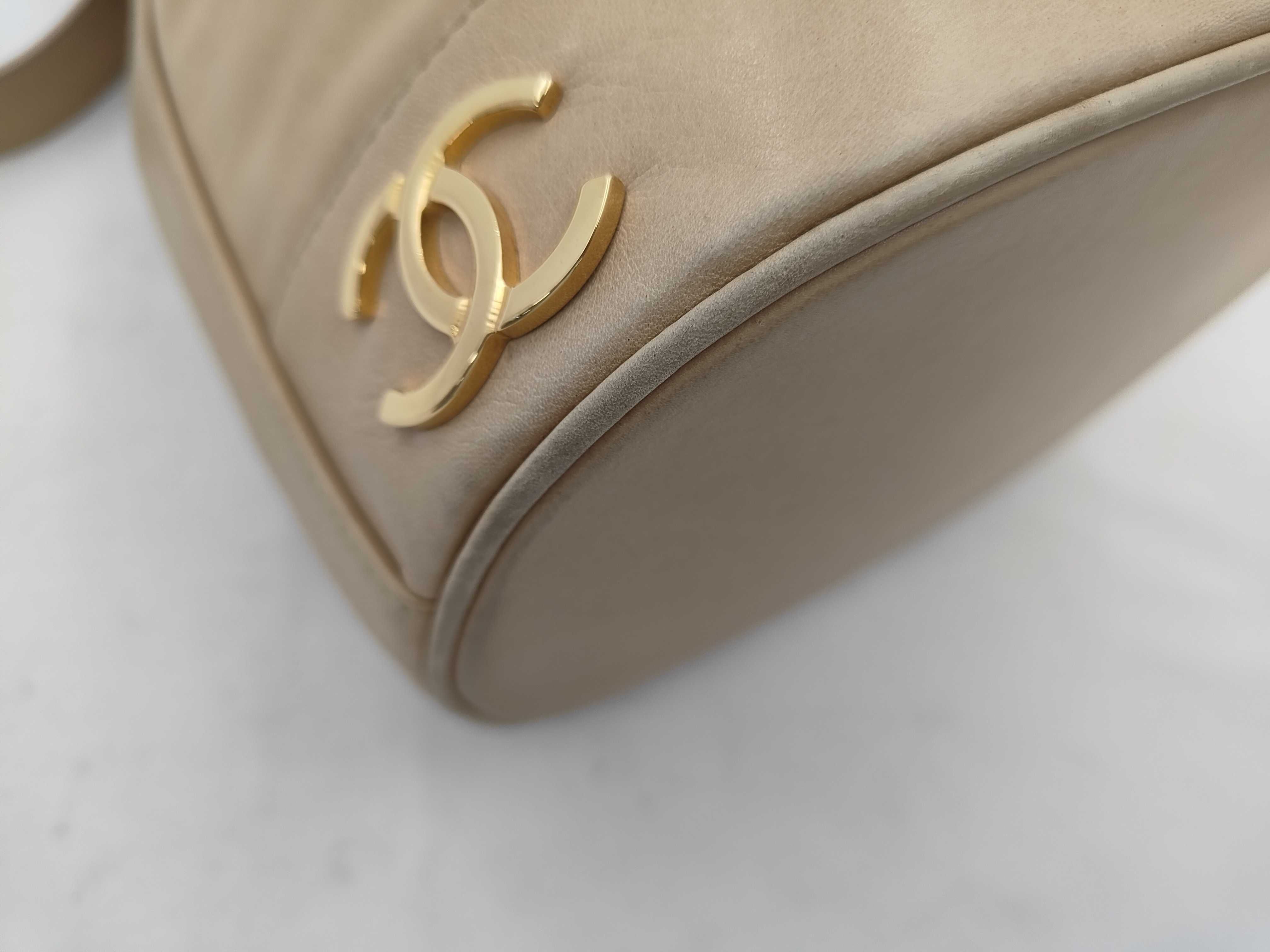 Chain Shoulder Bag, Lambskin, Beige, Gold Hardware, 2547093 (Shoulder Bag) — view 6