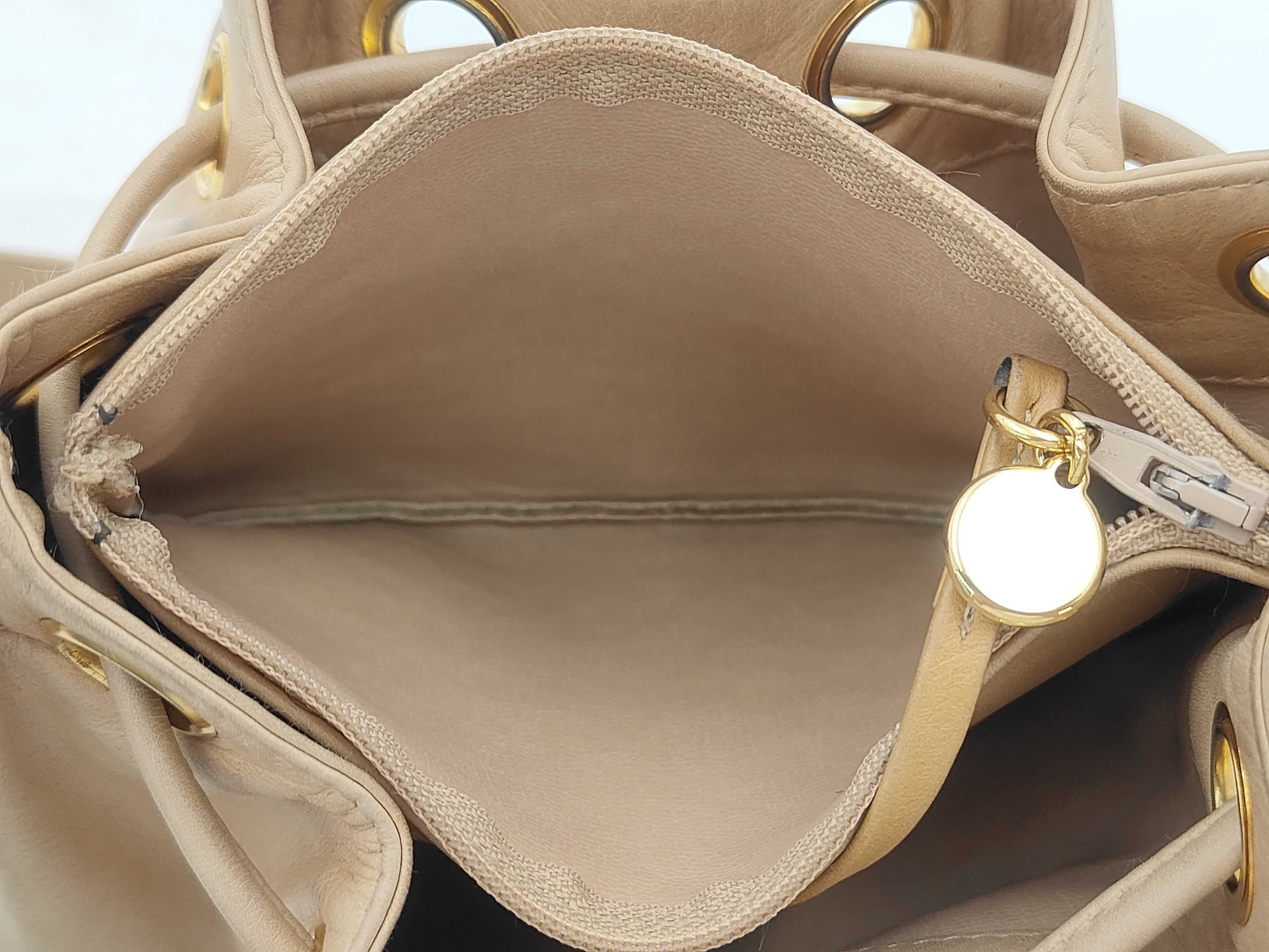 Chain Shoulder Bag, Lambskin, Beige, Gold Hardware, 2547093 (Shoulder Bag) — view 9