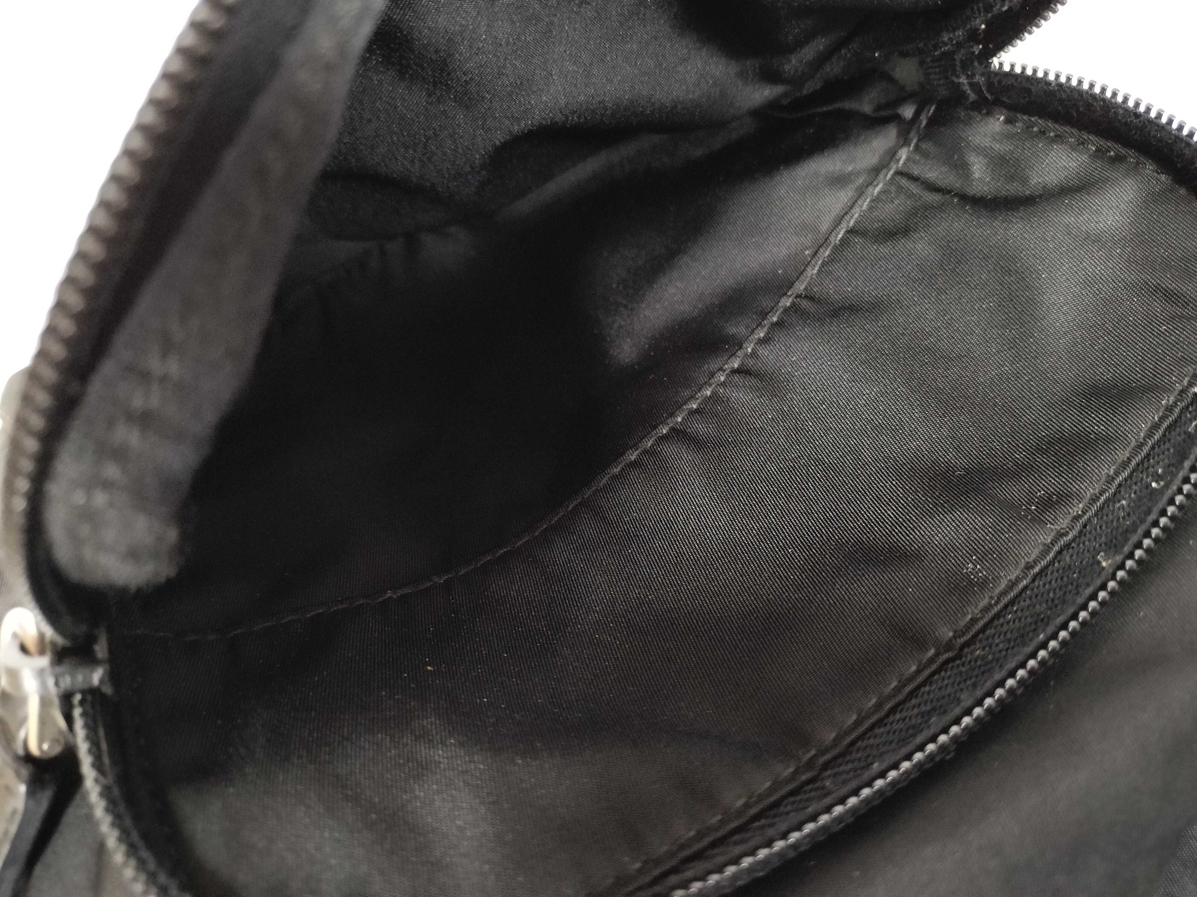 Nylon Flap Shoulder Bag, Black — view 11