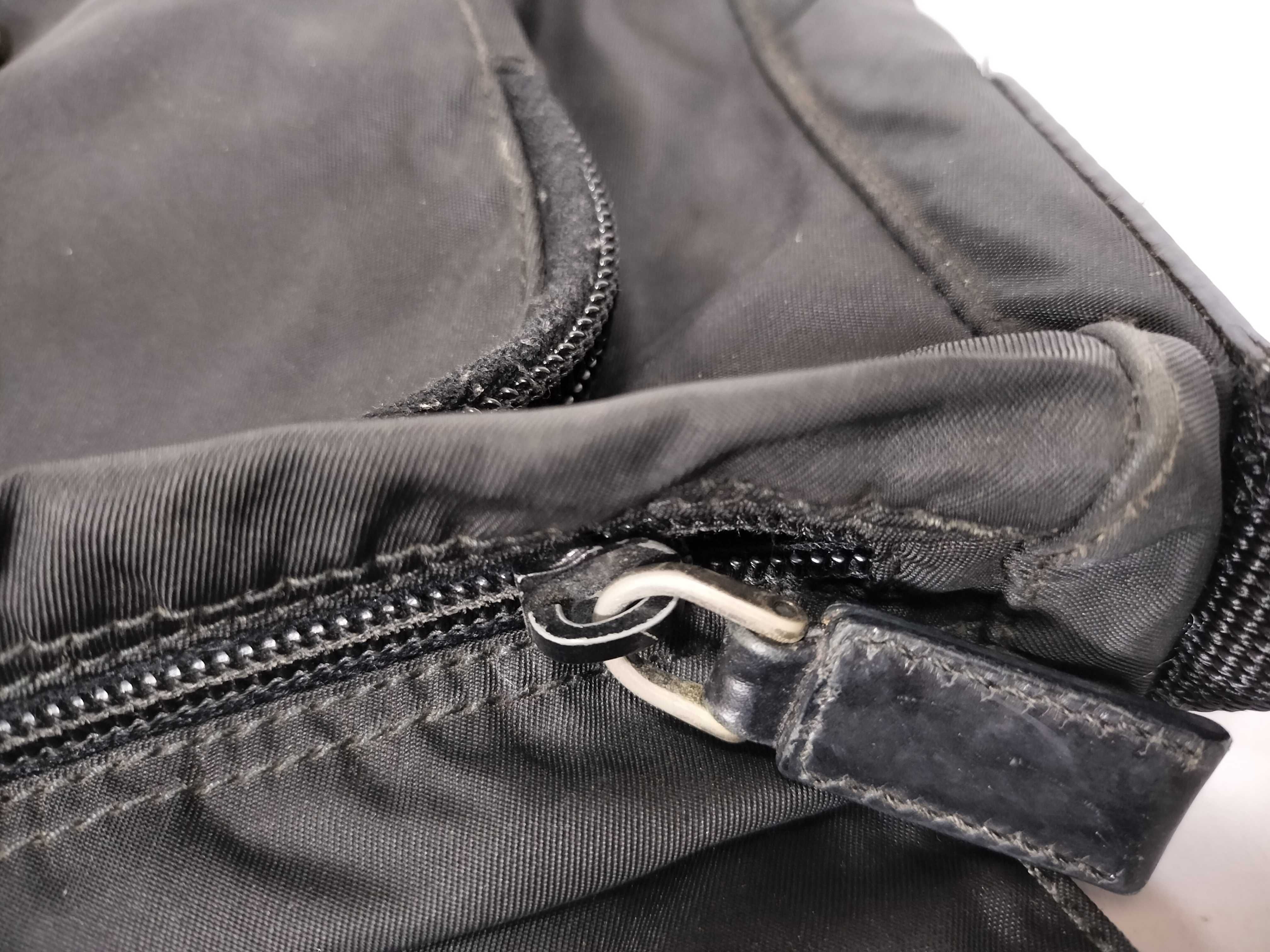 Nylon Flap Shoulder Bag, Black — view 12
