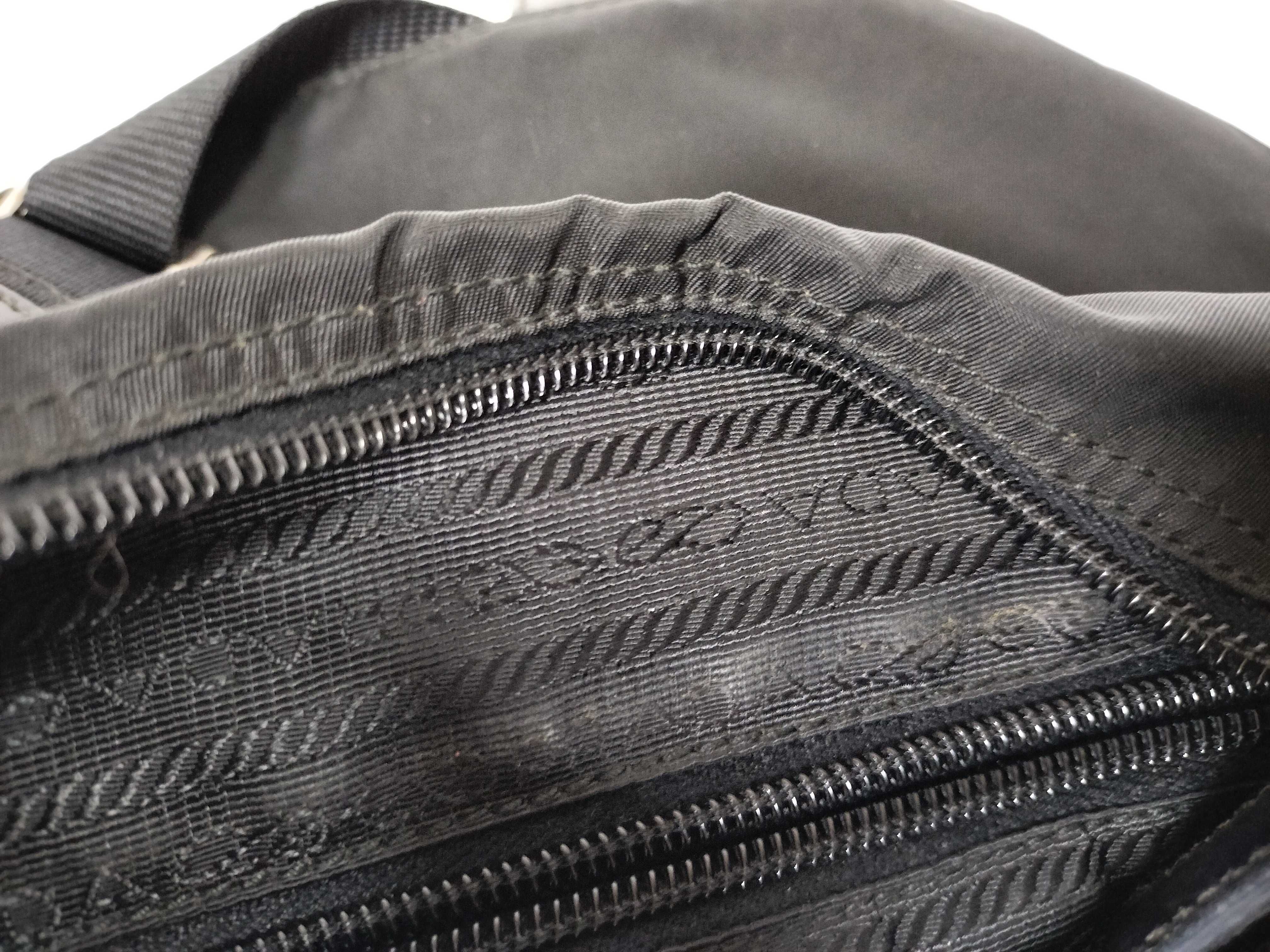 Nylon Flap Shoulder Bag, Black — view 15