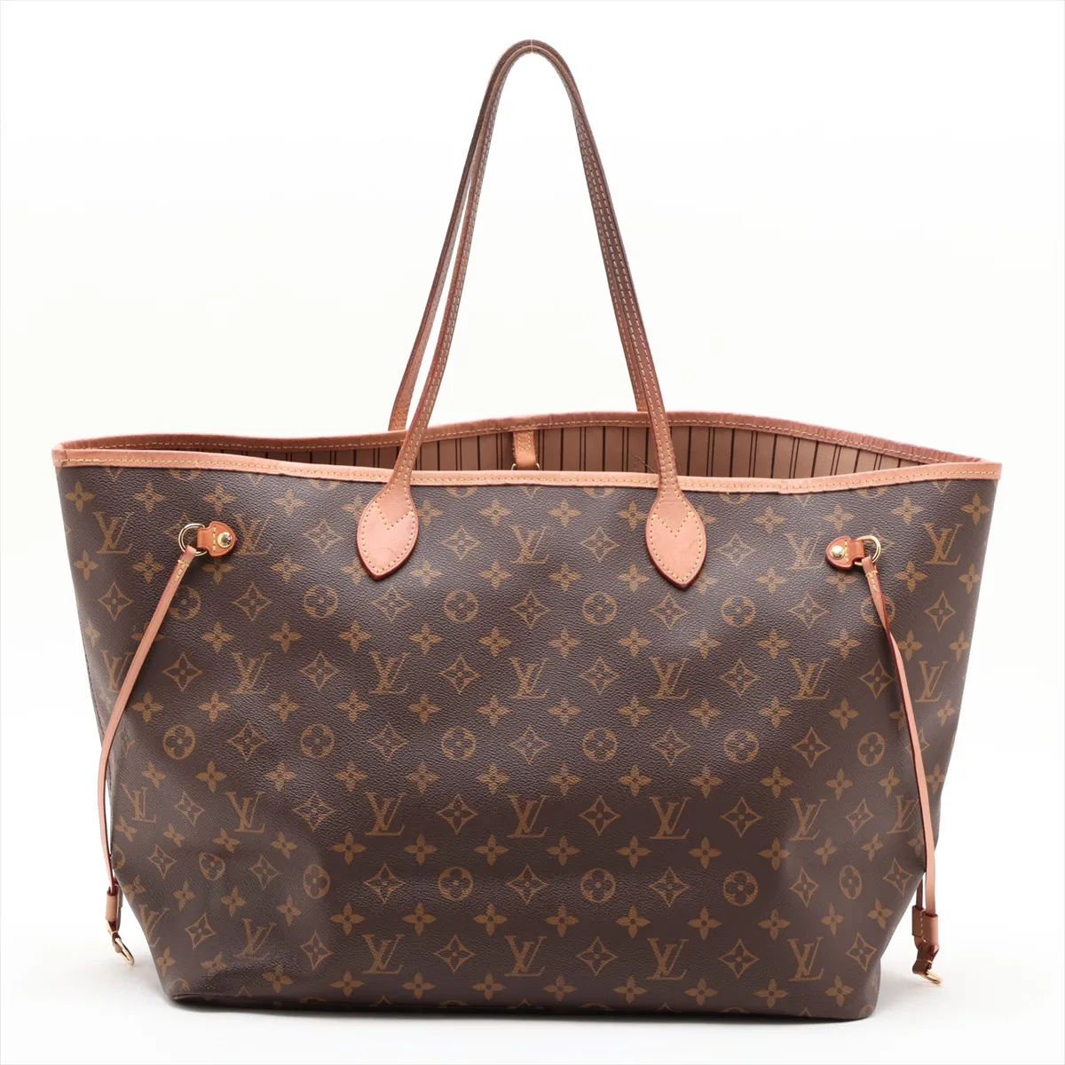 Monogram Neverfull GM M40990 Brown with initials, RFID responsive. — view 2