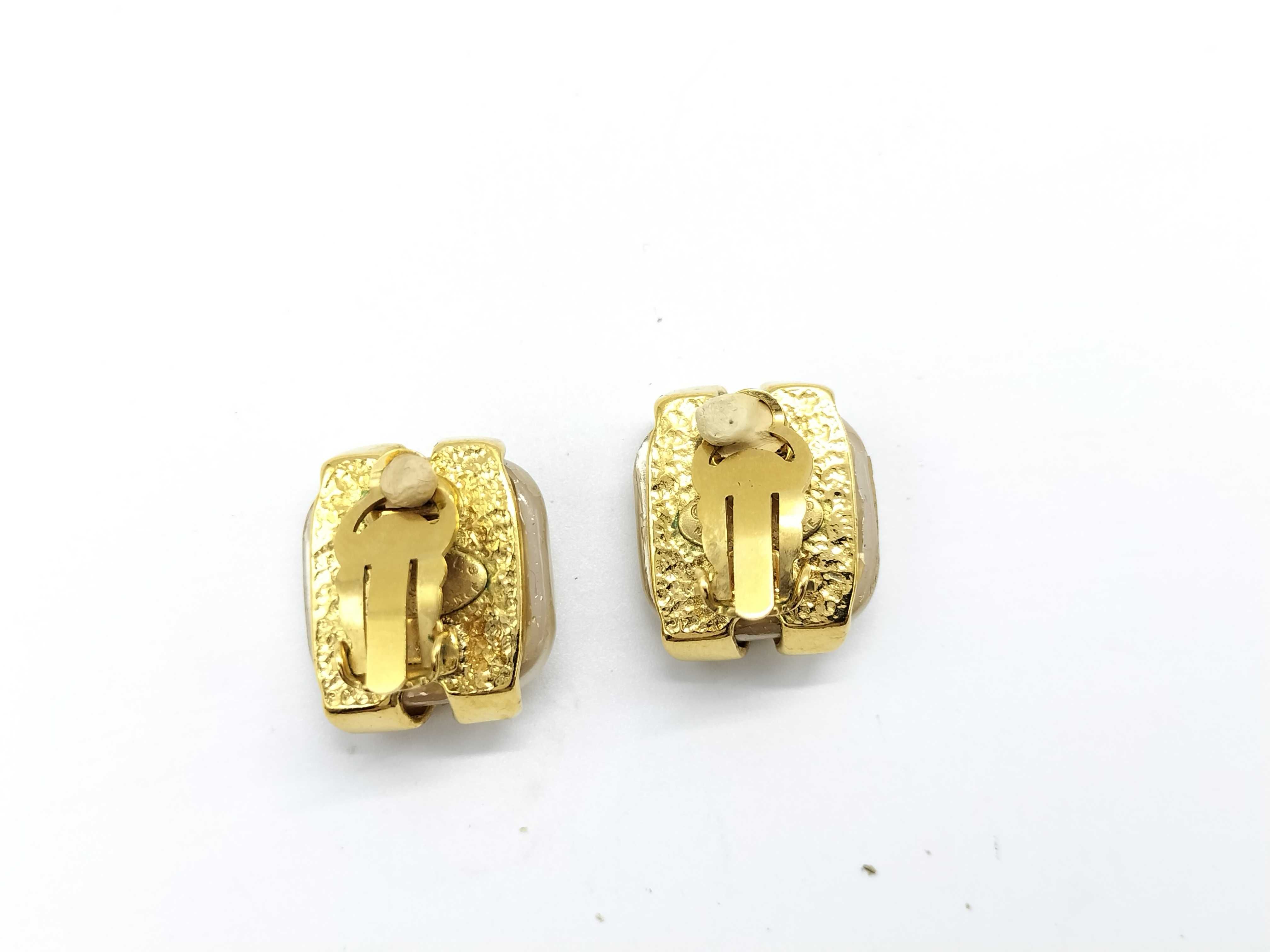 Gripoix Earrings 94P Faux Pearl Earrings — view 3