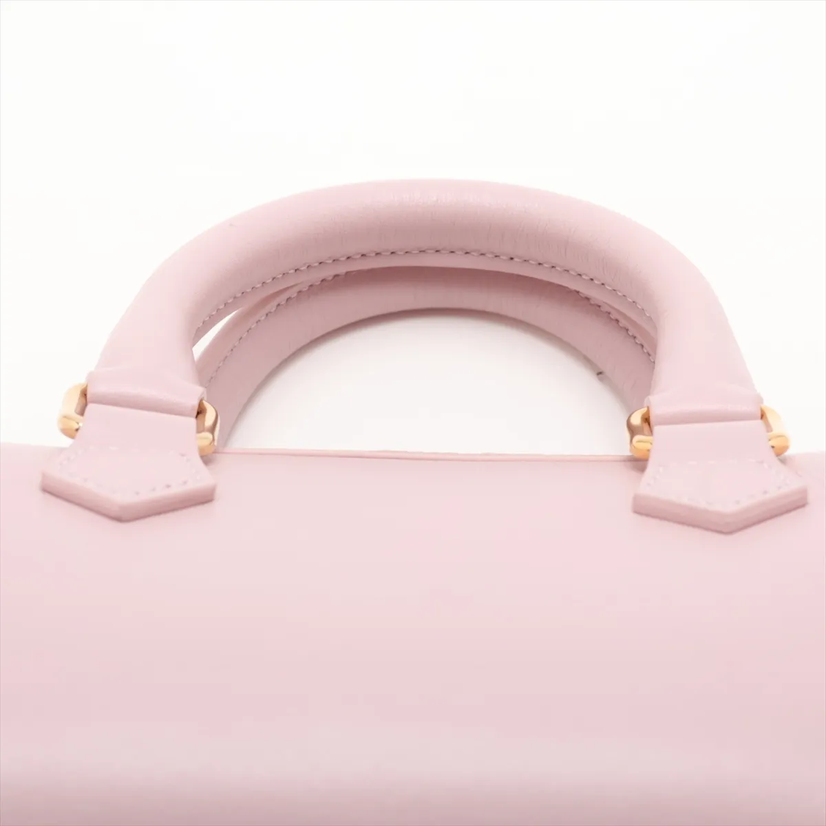 Cuir Triomphe Leather 2-Way Handbag, Pink — view 6
