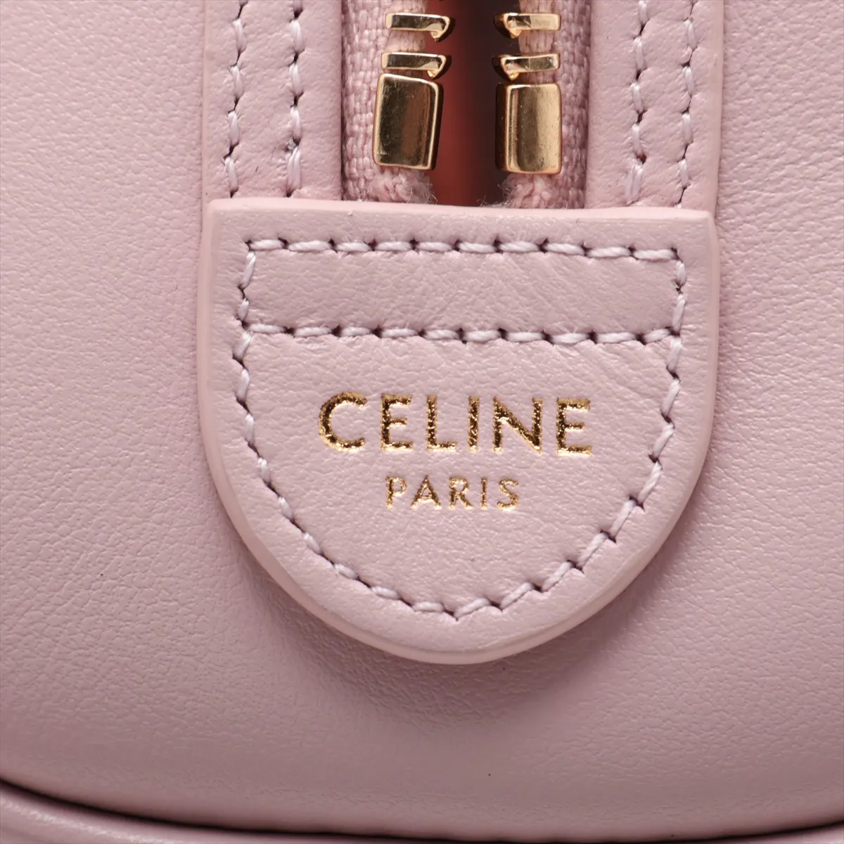 Cuir Triomphe Leather 2-Way Handbag, Pink — view 9