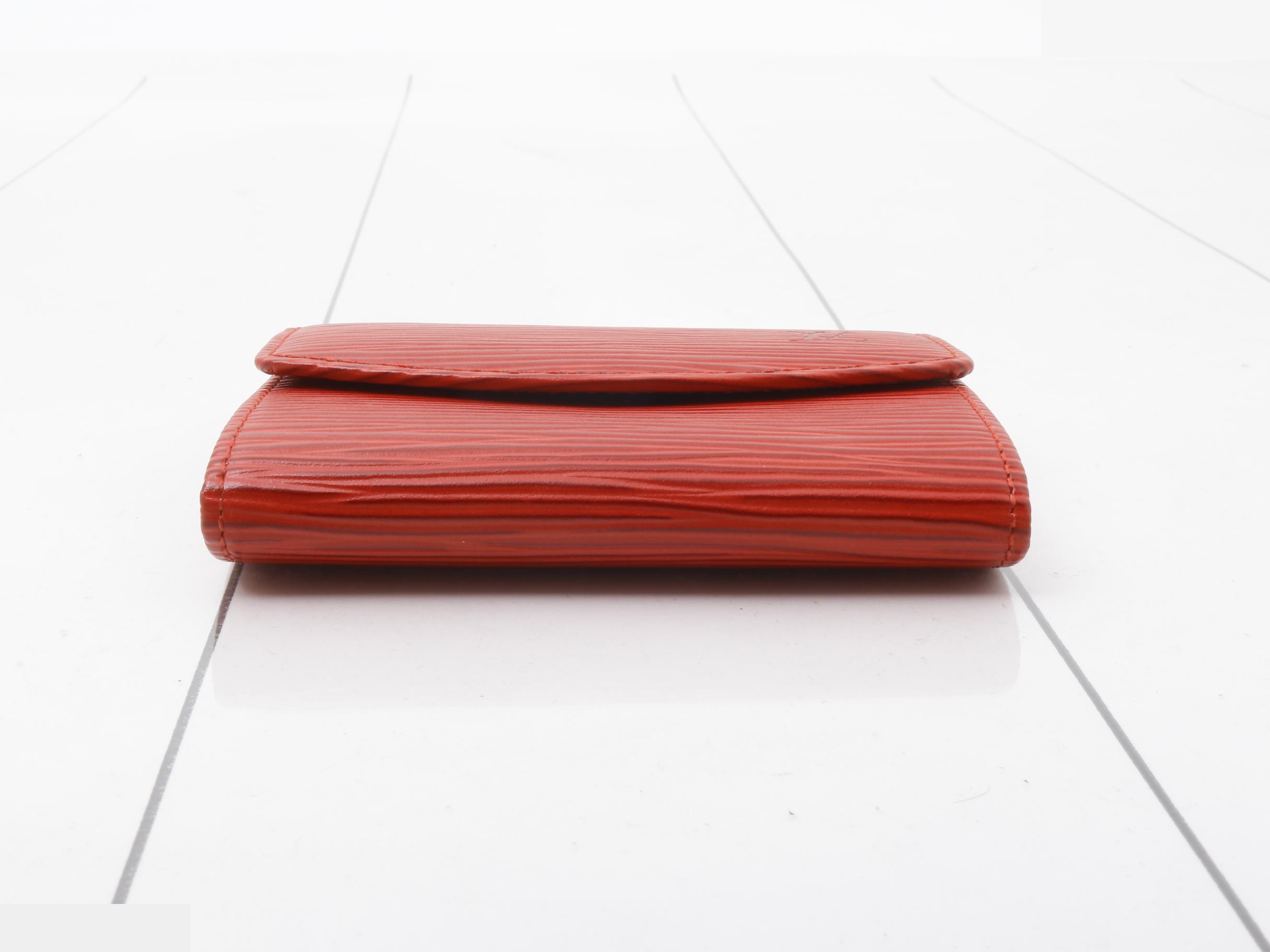 Epi Portemonnaie Simple Rouge Coin Case — view 3