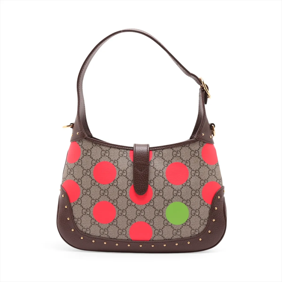 GG Supreme Jackie 1961 PVC x Leather 2-Way Shoulder Bag, Multicolor 678843 — view 2