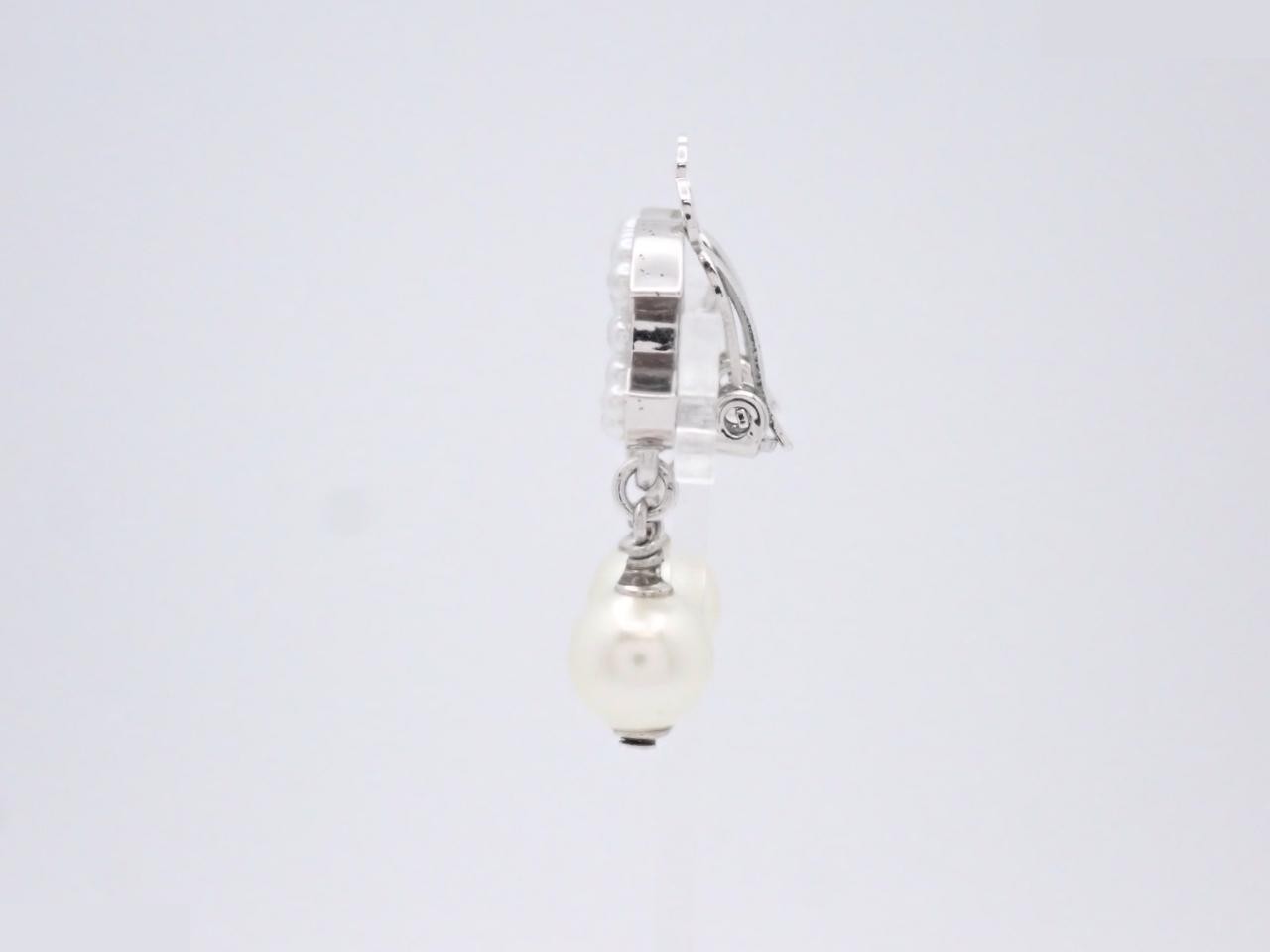 Earrings with Coco Mark design, silver. — view 3