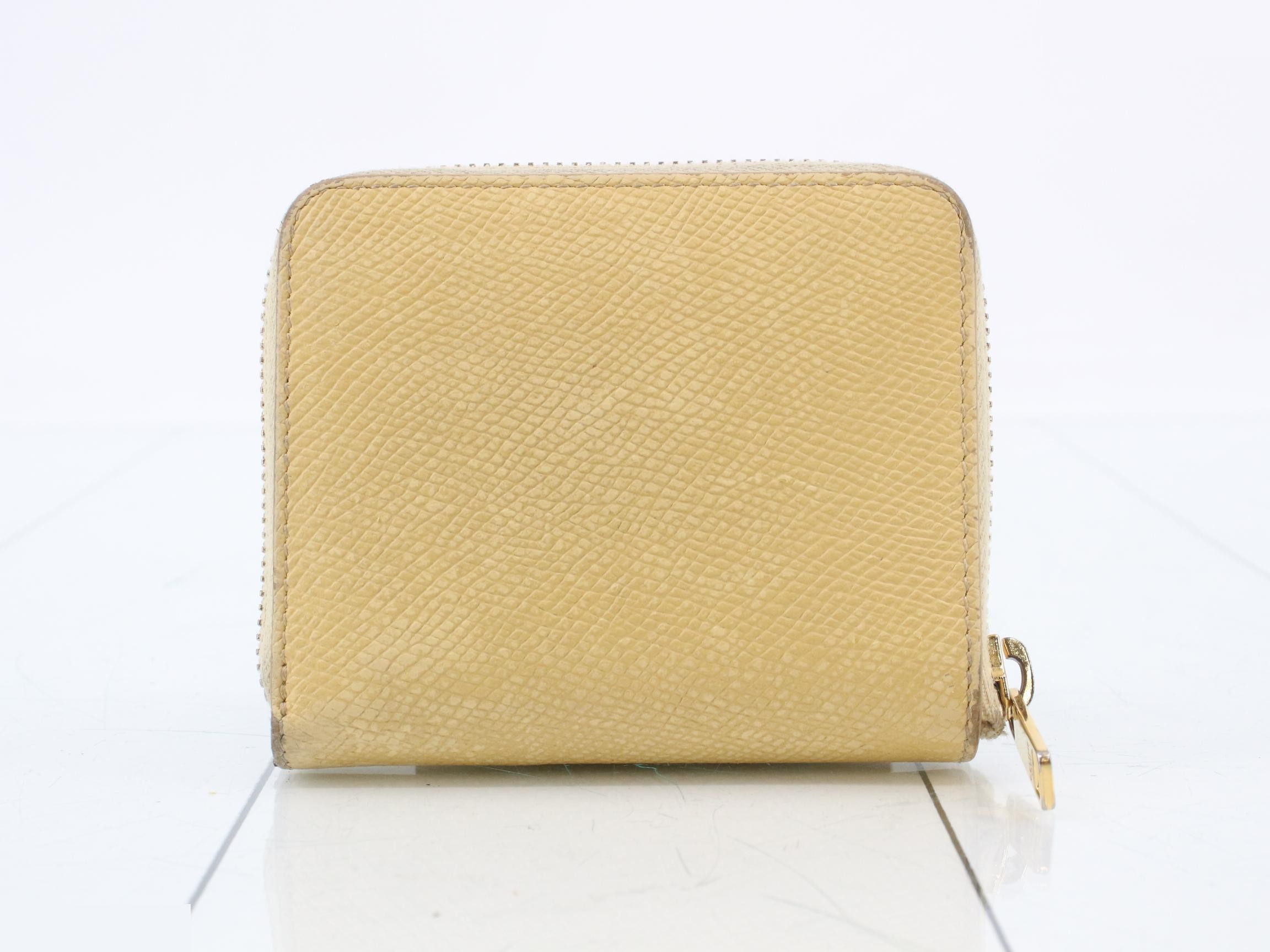 Round zipper bag/wallet, yellow — view 2