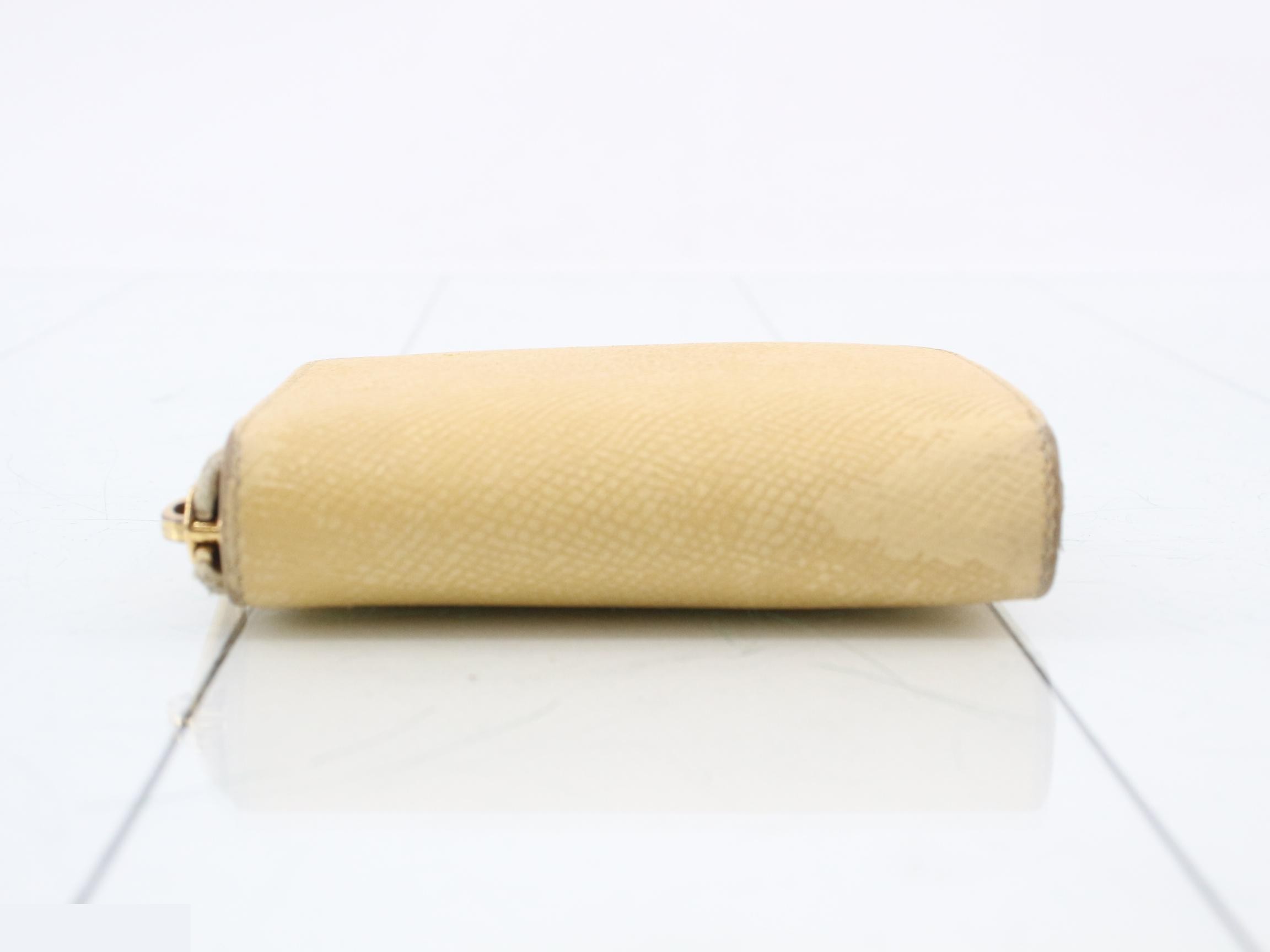 Round zipper bag/wallet, yellow — view 3