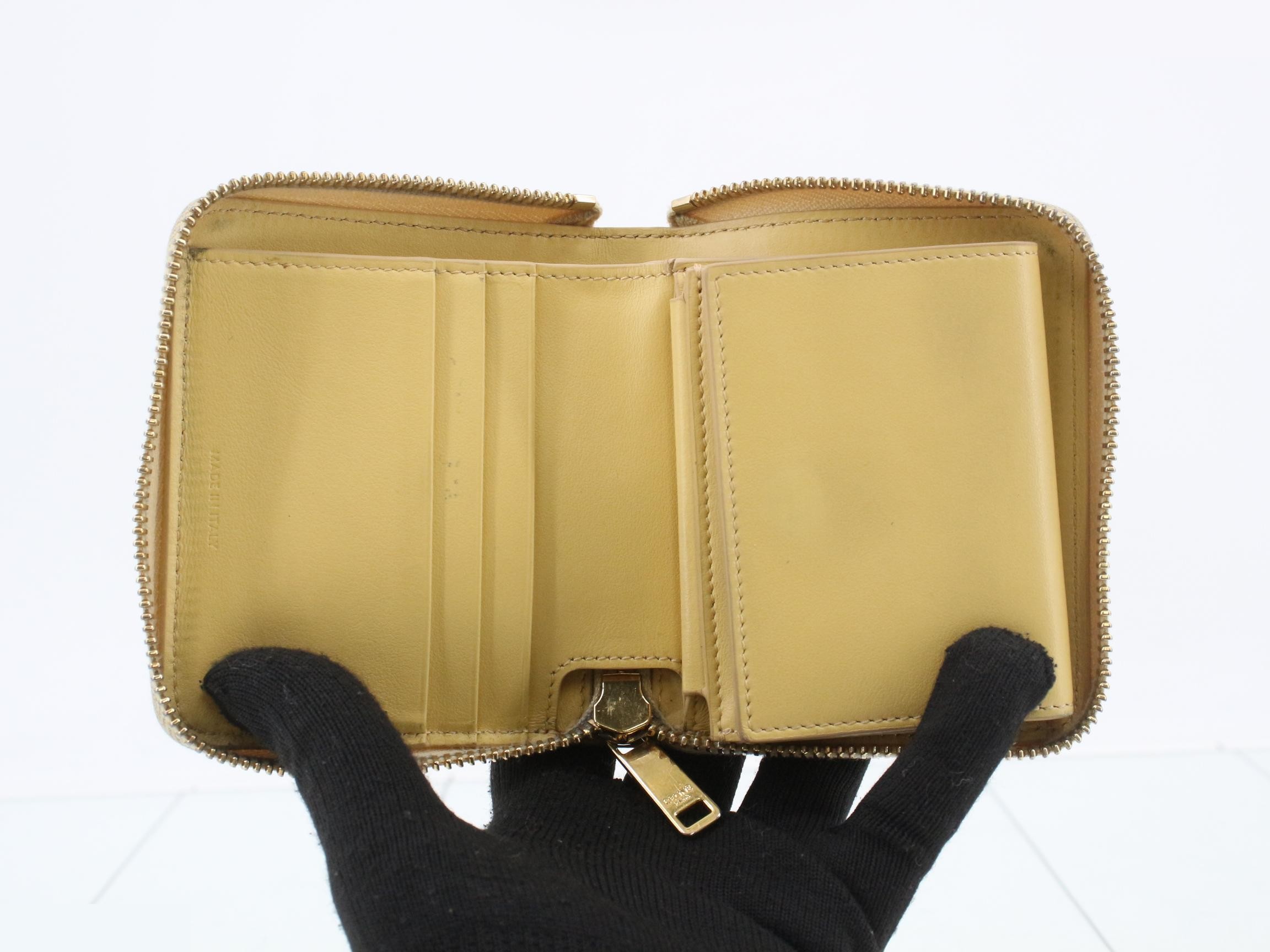 Round zipper bag/wallet, yellow — view 4