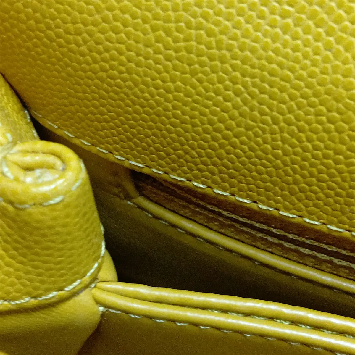 Coco Handle 19 XXS Caviar Skin 2-Way Handbag, Yellow, Gold Hardware, HX0X6UPE, Random Plate, AS2215 — view 11