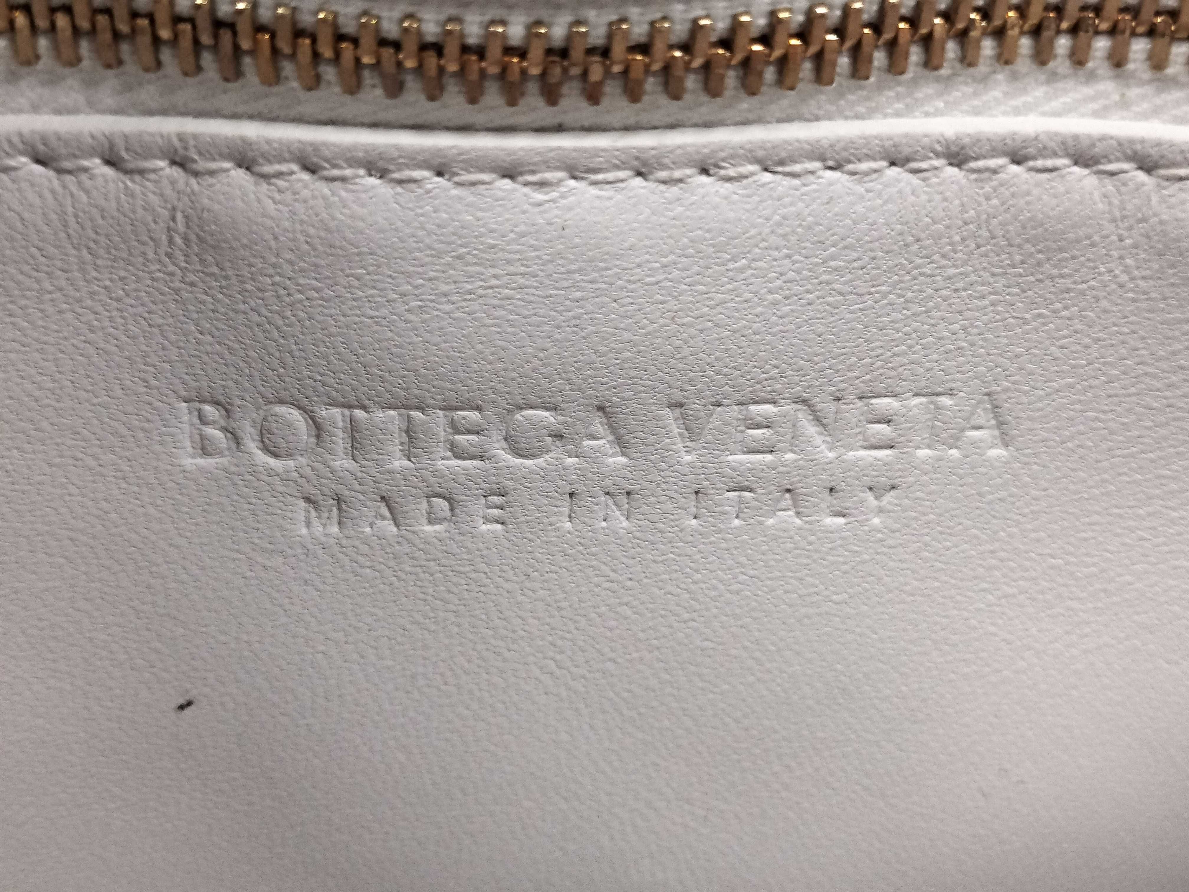 White Lambskin Cassette Shoulder Bag — view 12