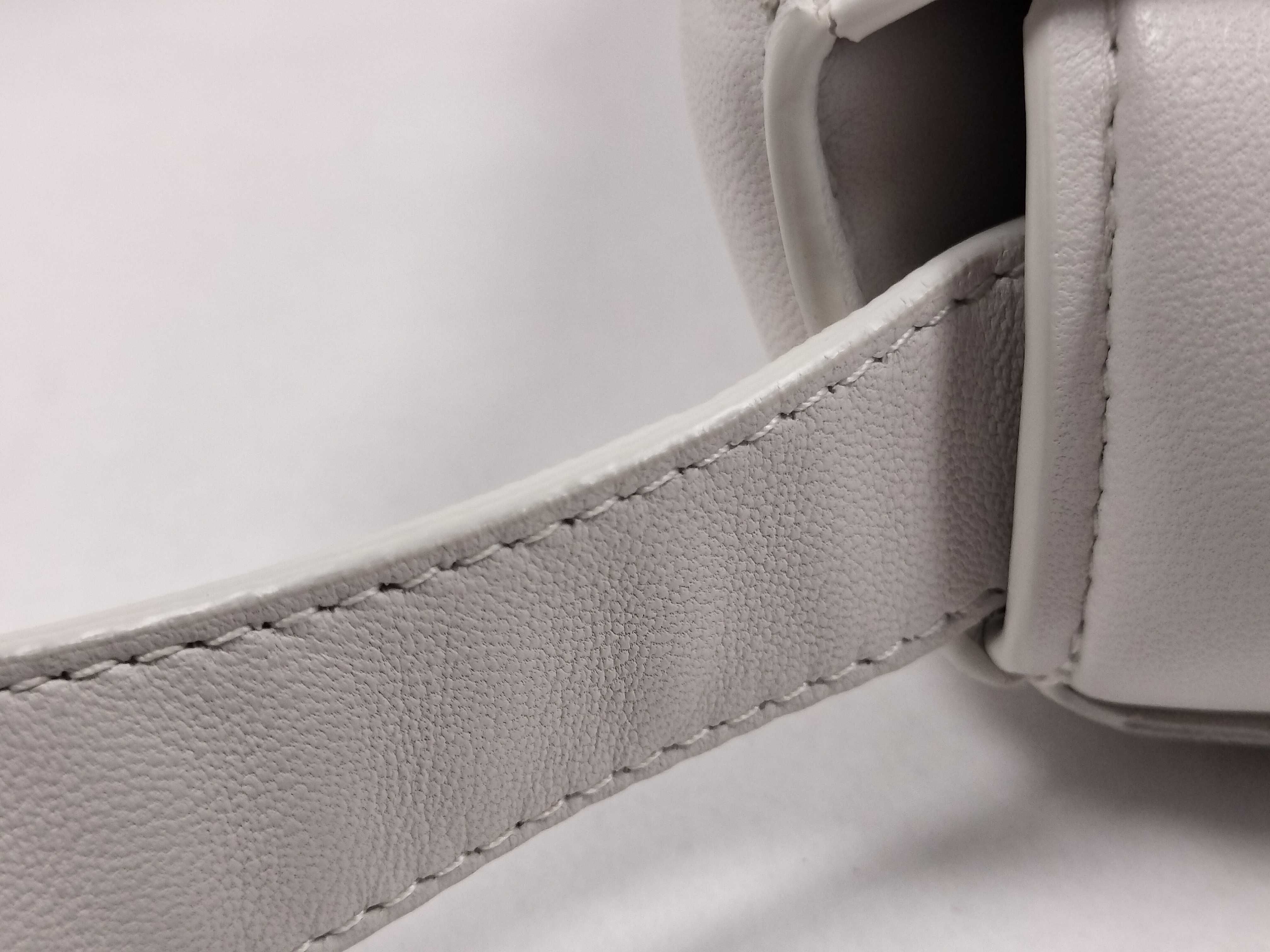 White Lambskin Cassette Shoulder Bag — view 5