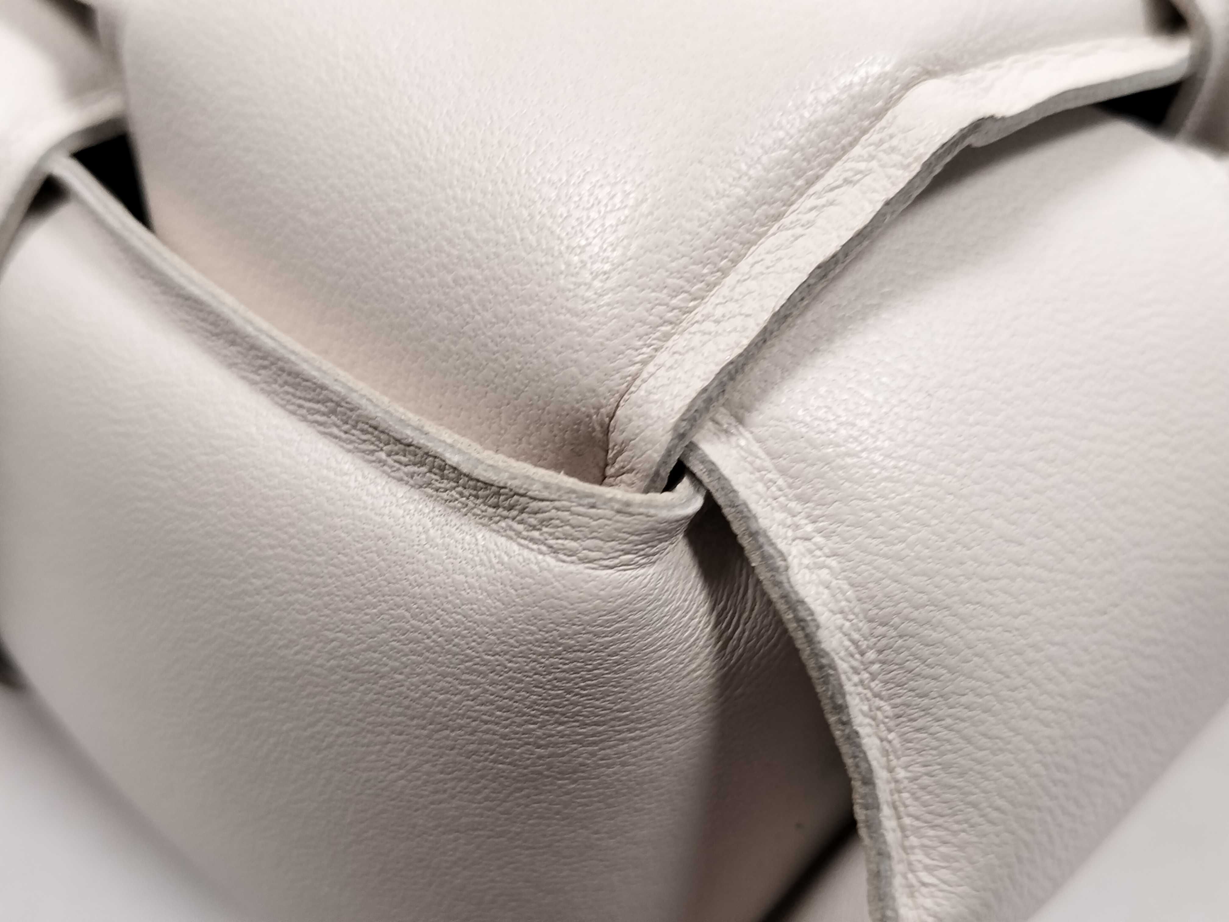 White Lambskin Cassette Shoulder Bag — view 6