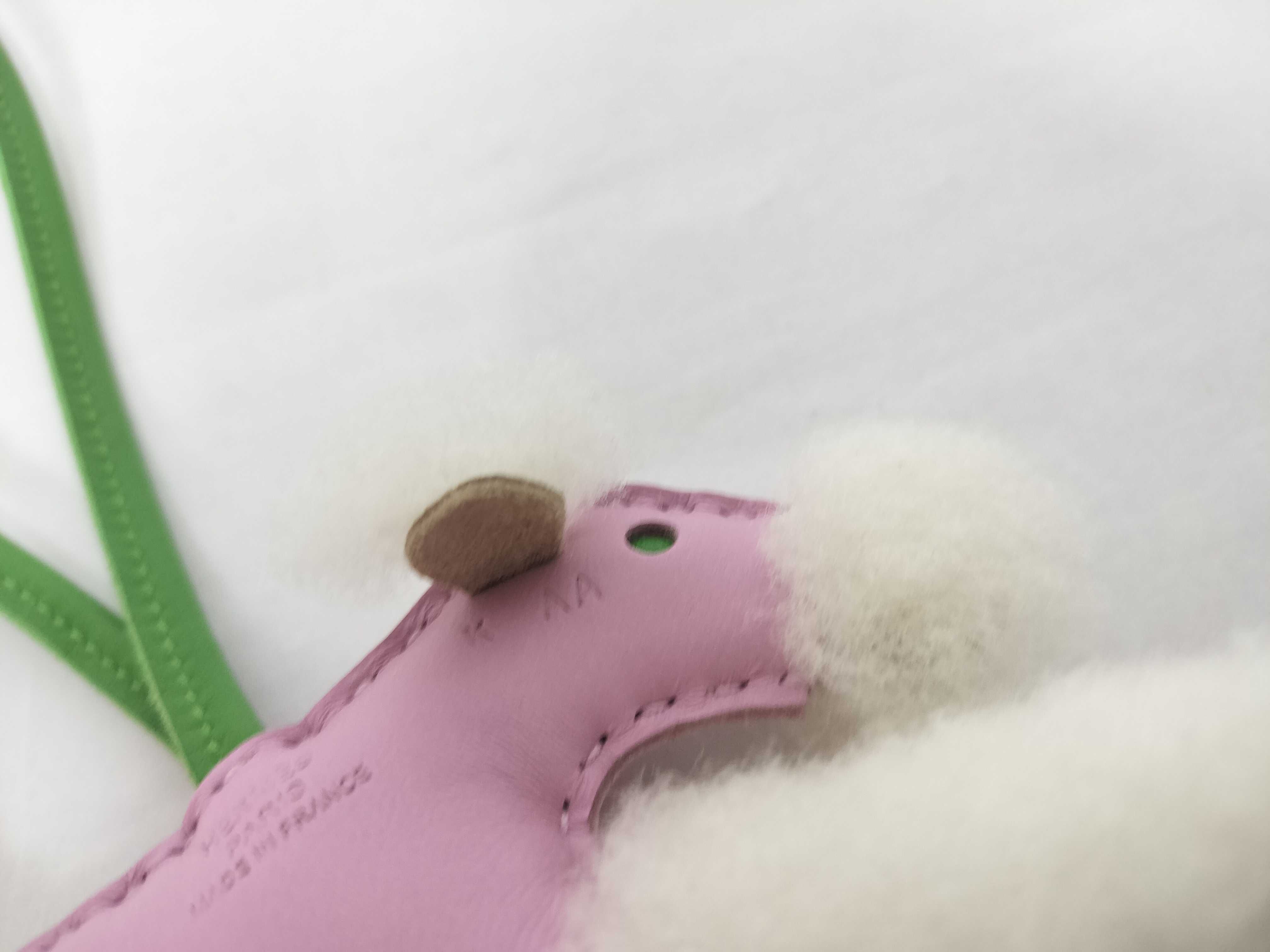 Charm Buddy Mauve Sylvestre/Vert Yucca Agneau Milo/Merino Mouton K Stamp Charm — view 9