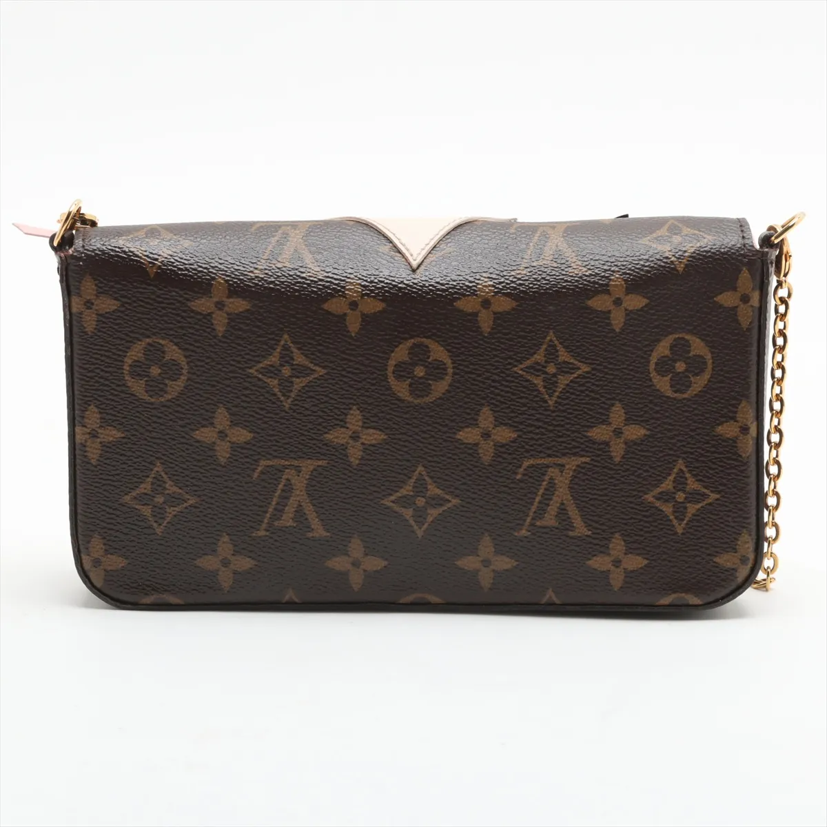 Monogram x Leather Pochette Felice M62415 TJ0167 Brown x Pink — view 2