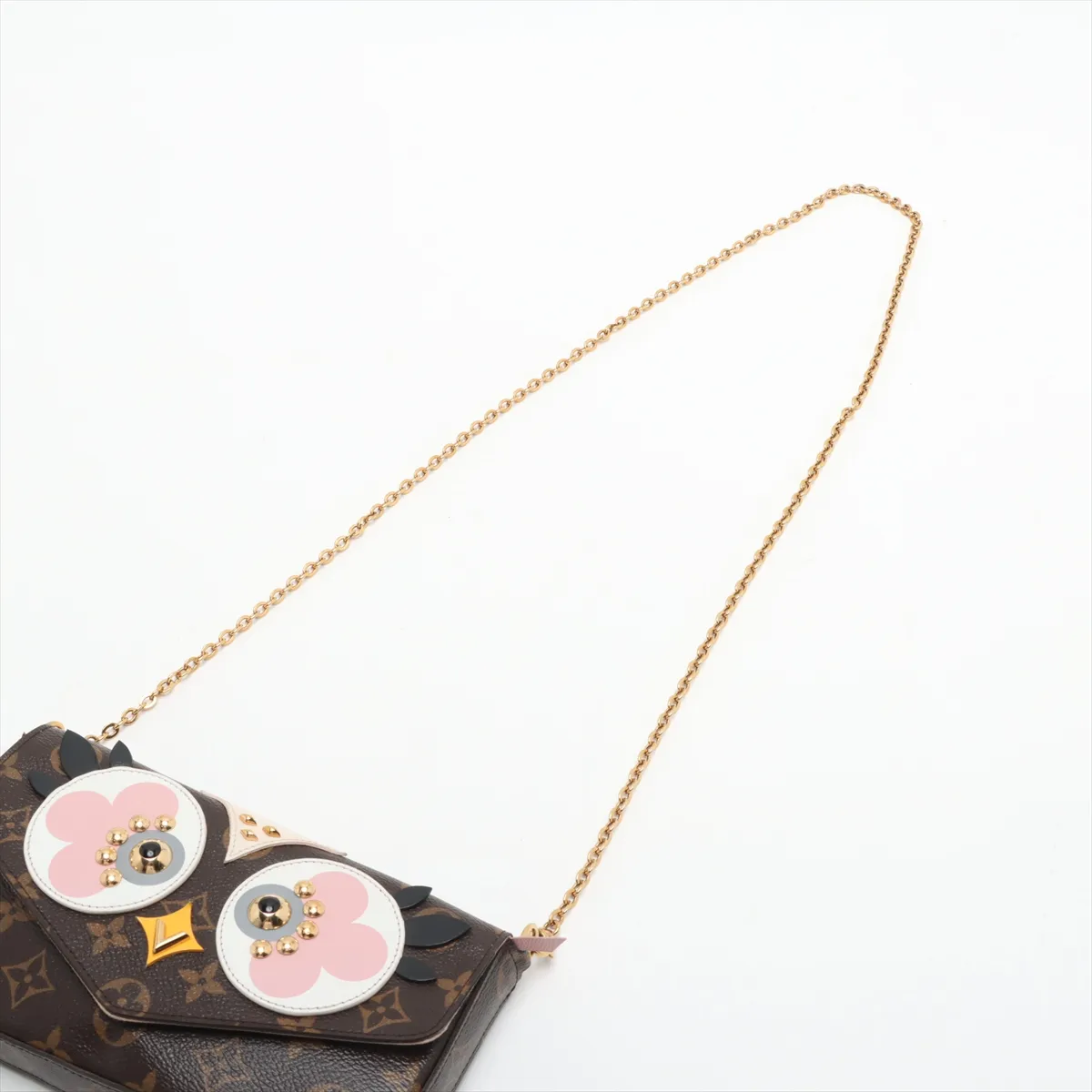Monogram x Leather Pochette Felice M62415 TJ0167 Brown x Pink — view 5
