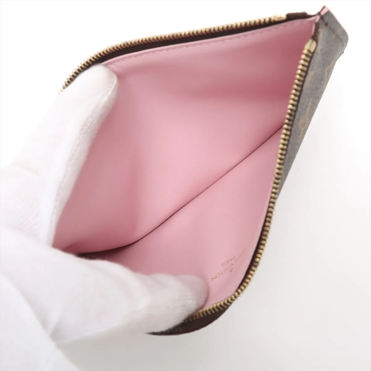 Monogram x Leather Pochette Felice M62415 TJ0167 Brown x Pink — view 8