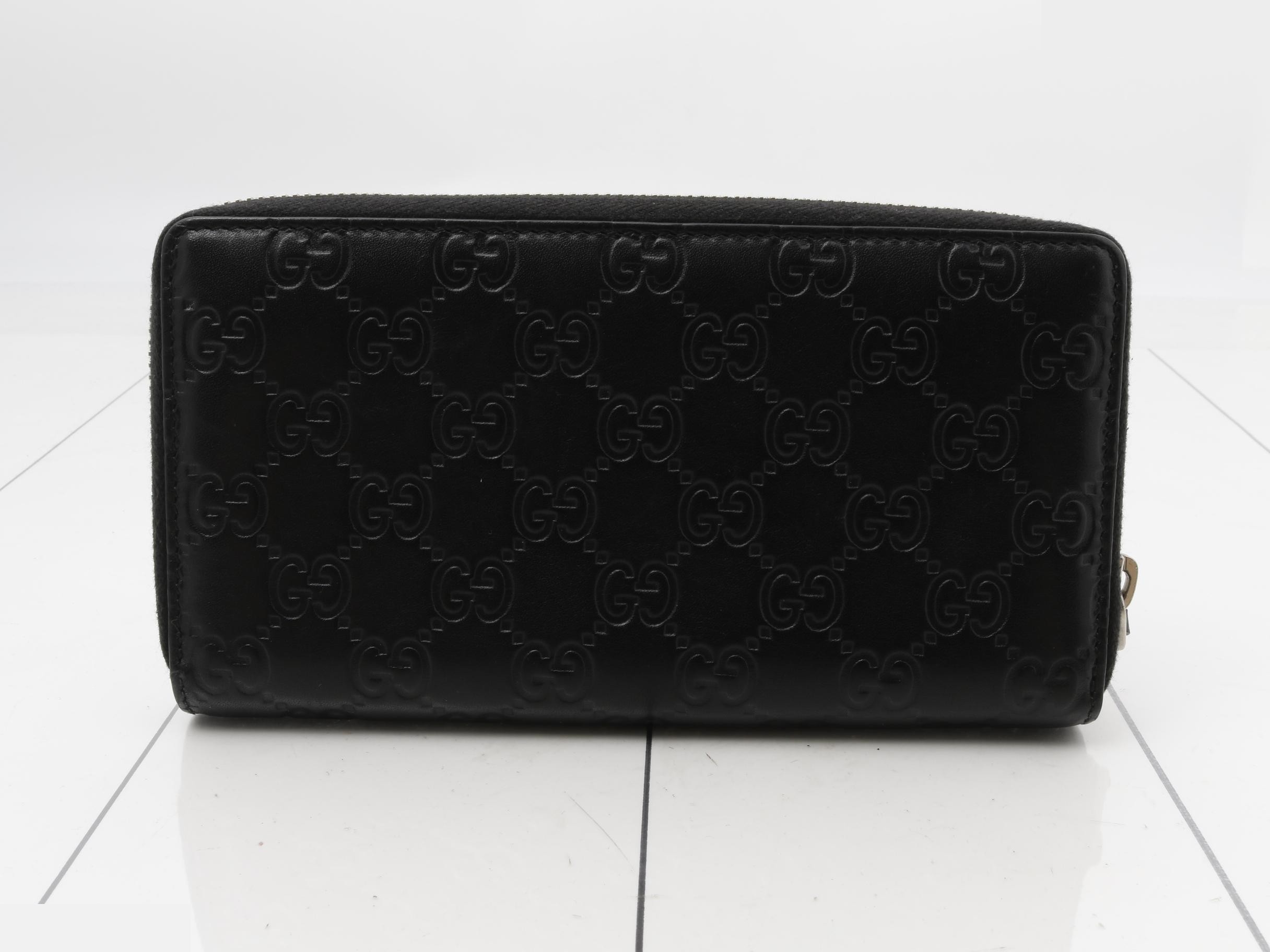 Guccissima Leather LA Round Zipper Long Wallet — view 2