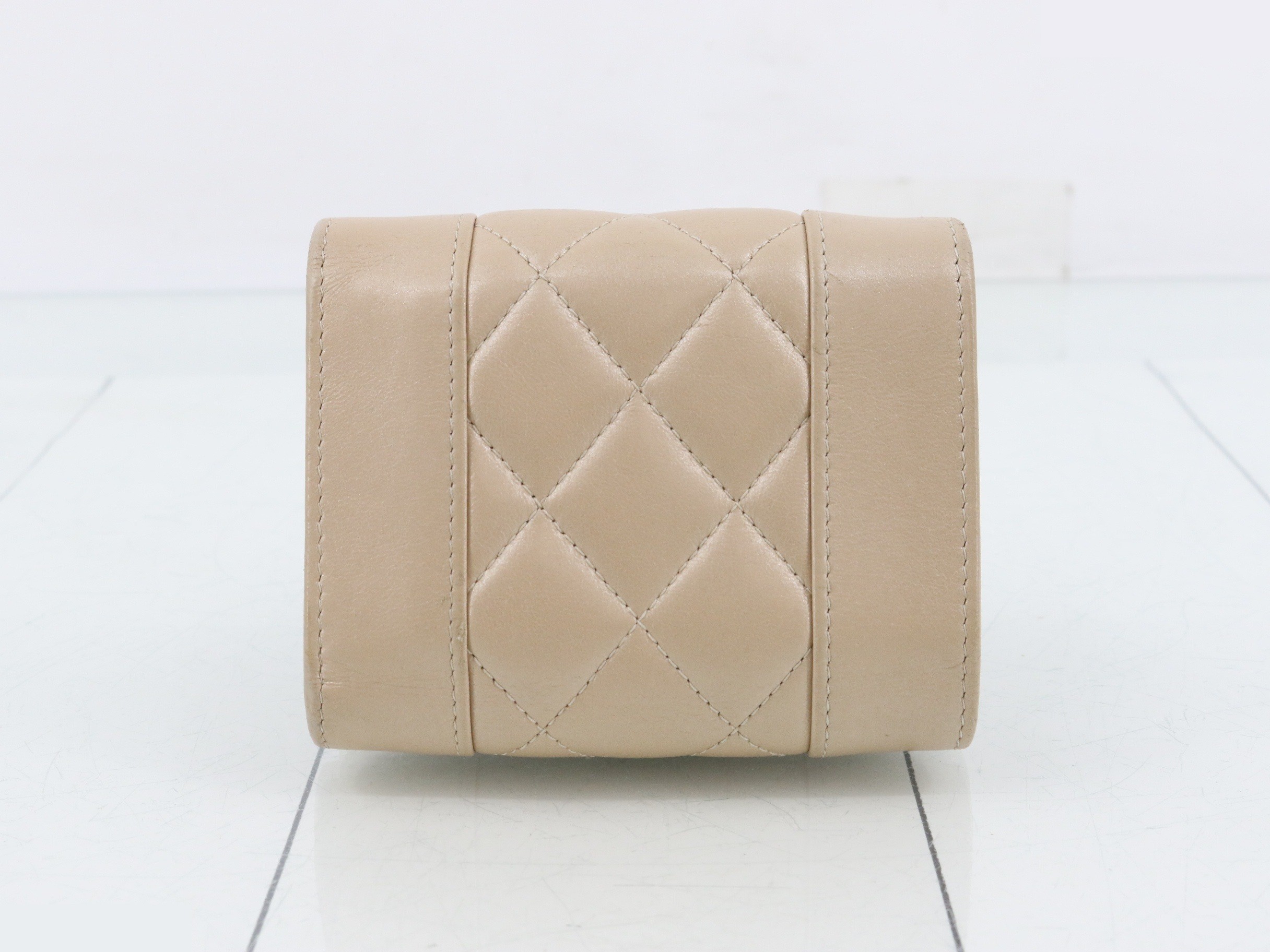 Mademoiselle Leather Tri-fold Wallet — view 2