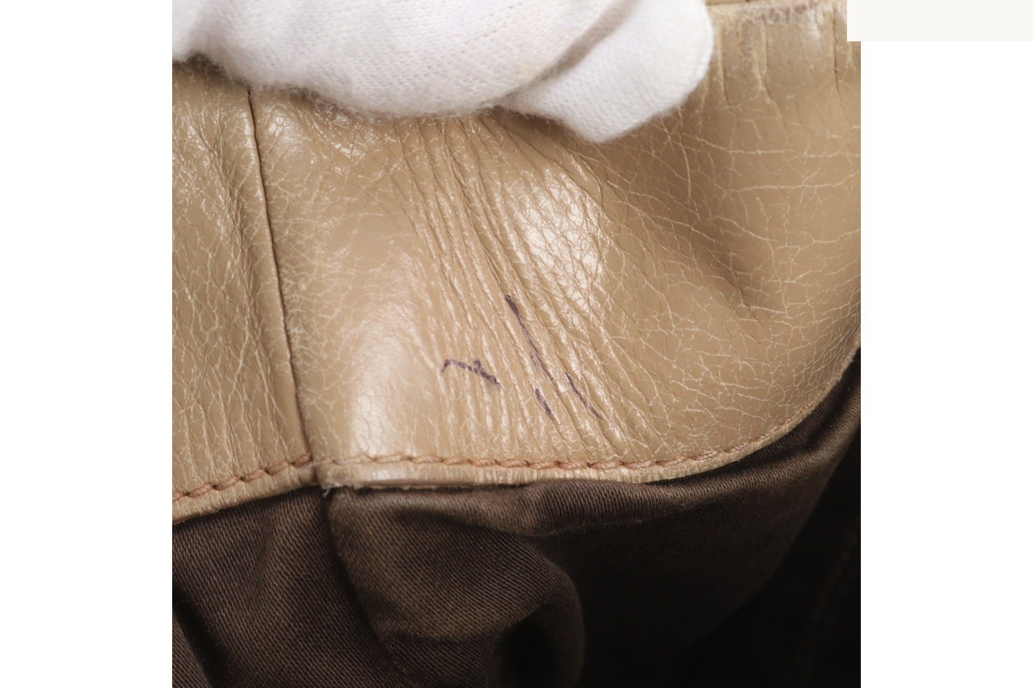 Matelassé Gathered Leather Tote Bag (Shoulder Bag) — view 10