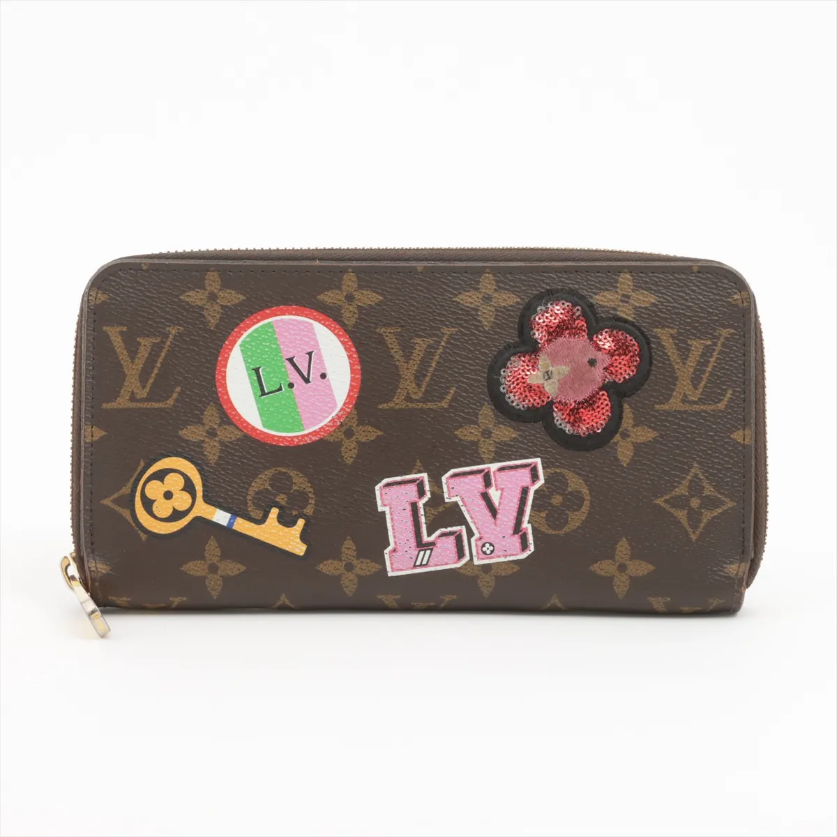 Monogram Zippy Wallet M63392 CA3118 Brown Round Zip Wallet