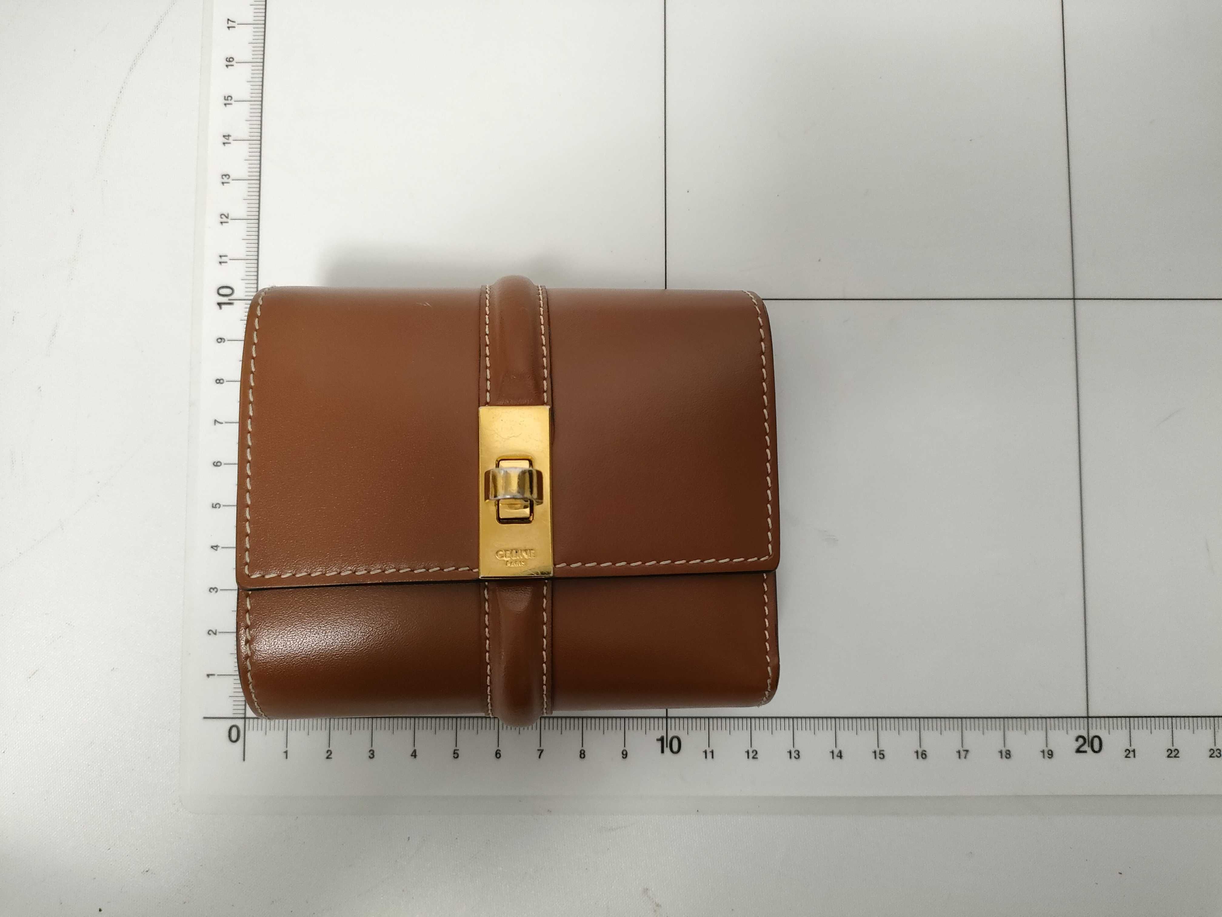 Small Trifold Wallet 16, Tri-fold Wallet, Calfskin, Brown, W-FG-523 — view 2