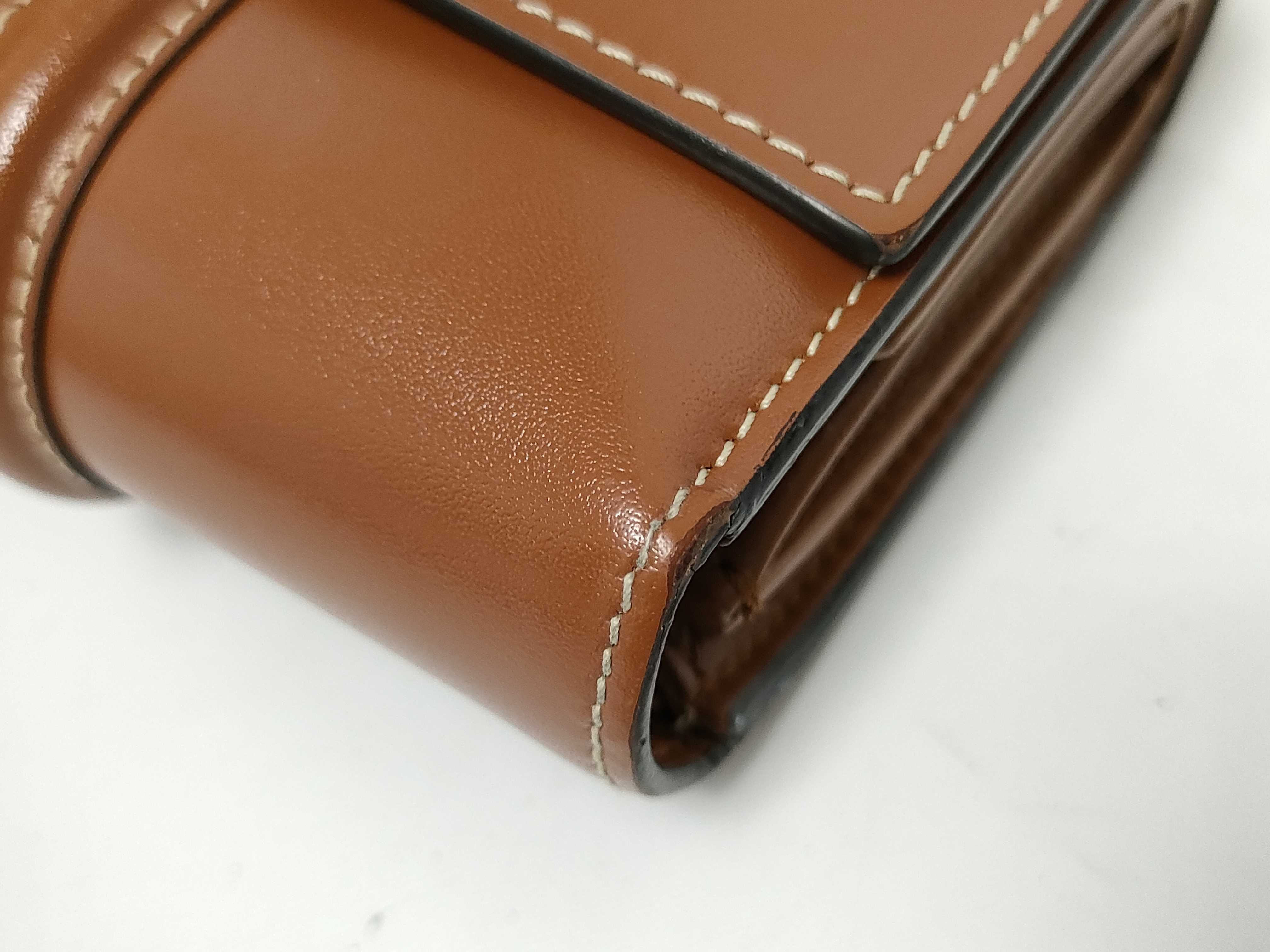 Small Trifold Wallet 16, Tri-fold Wallet, Calfskin, Brown, W-FG-523 — view 3