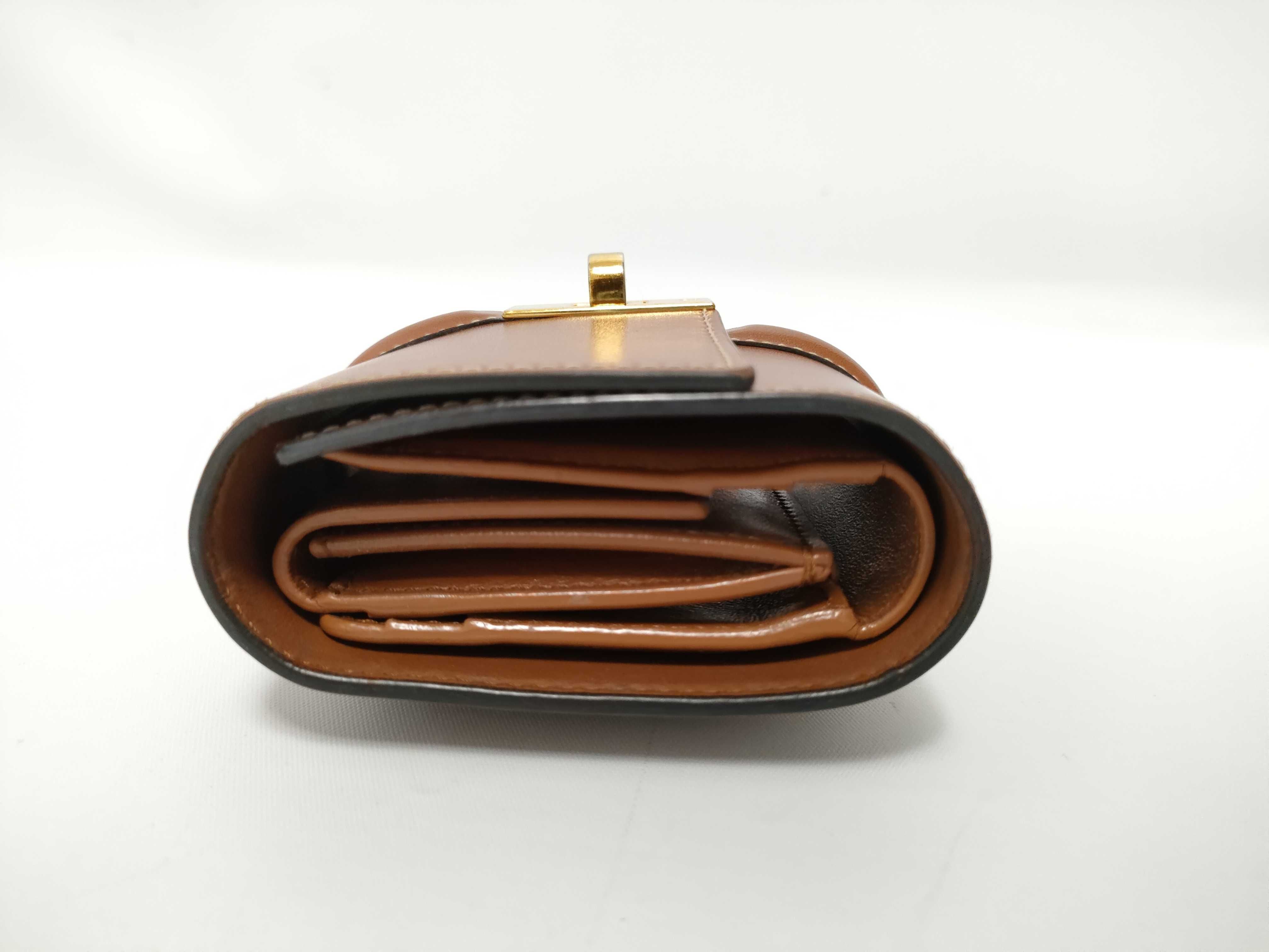 Small Trifold Wallet 16, Tri-fold Wallet, Calfskin, Brown, W-FG-523 — view 6