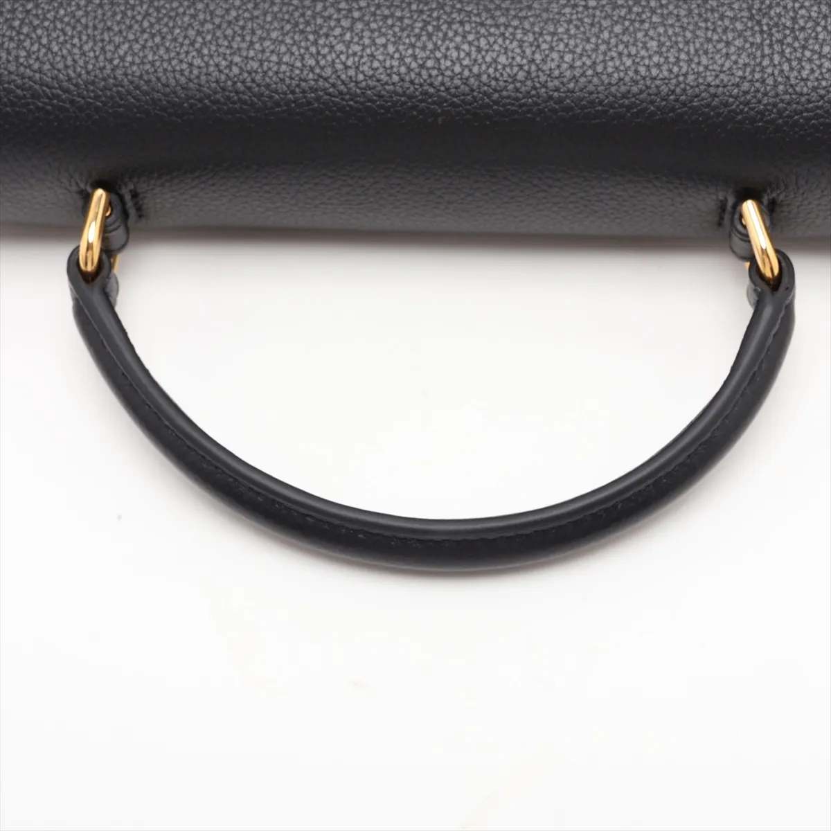 Triomphe Teen Nino Leather 2-Way Handbag, Black — view 5